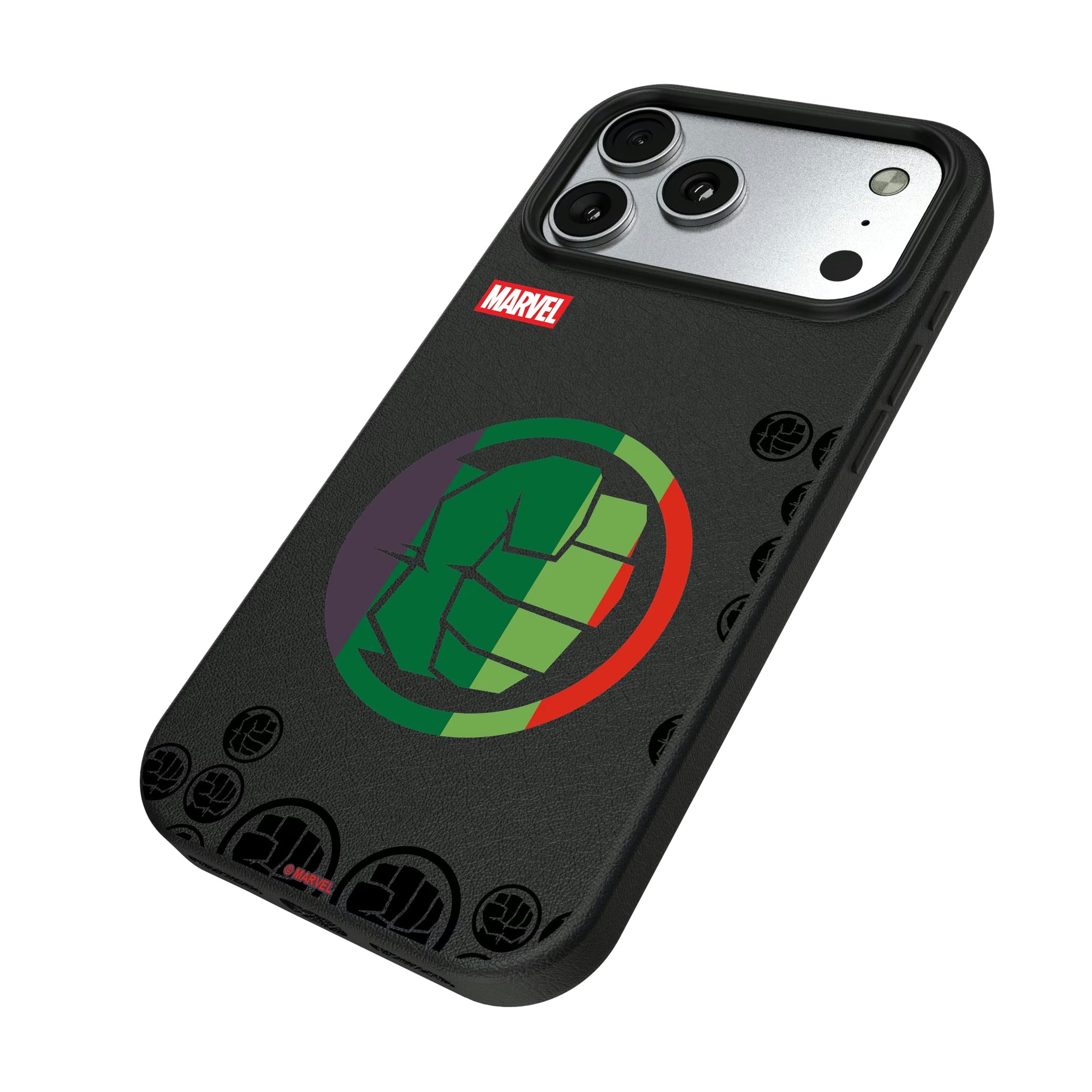 Marvel Avengers Hulk Sigil iPhone MagSafe Compatible Phone Case for Apple iPhone - Isometric View#Device_iPhone 17 Pro Max