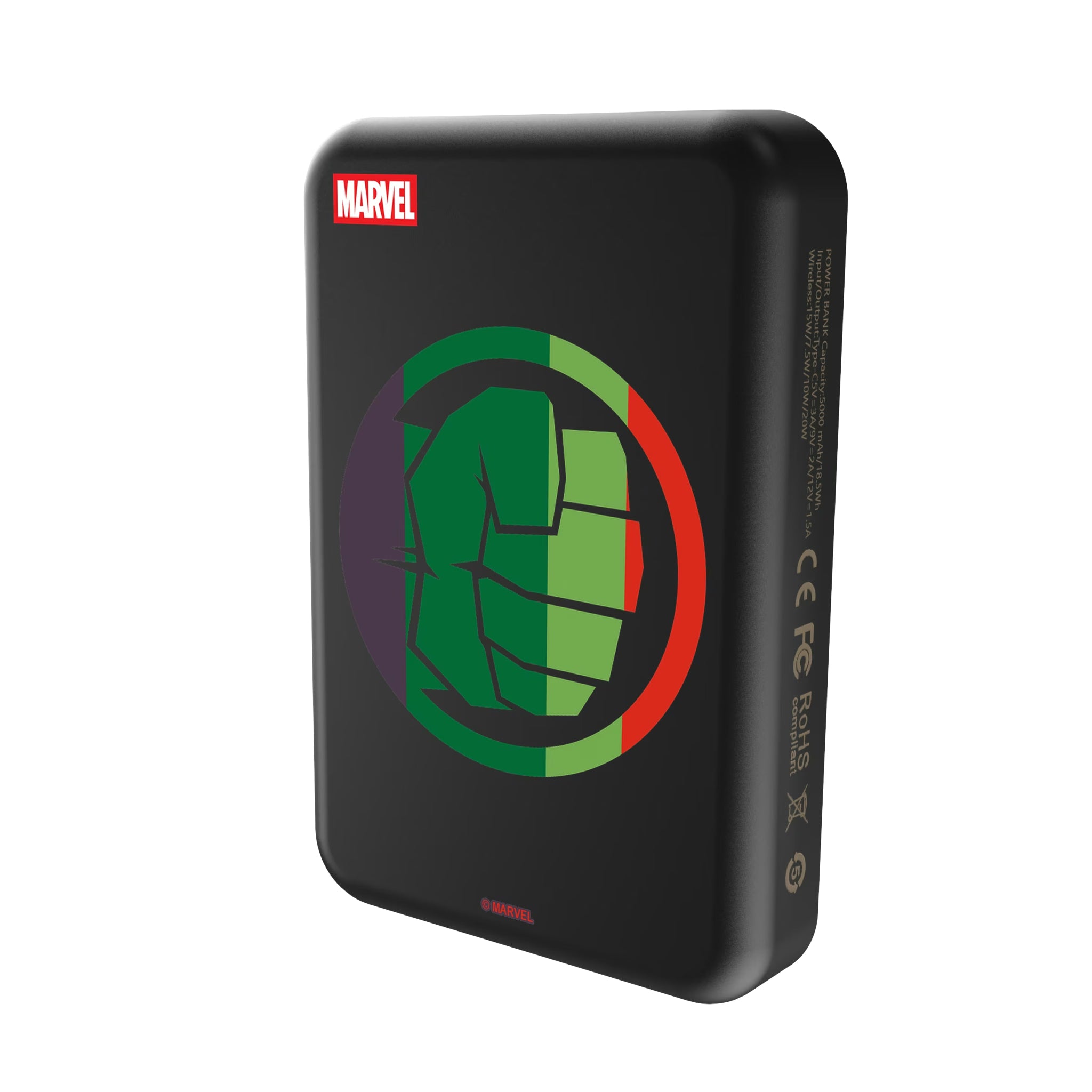 Marvel Avengers Hulk Sigil Wireless Mag Power Bank