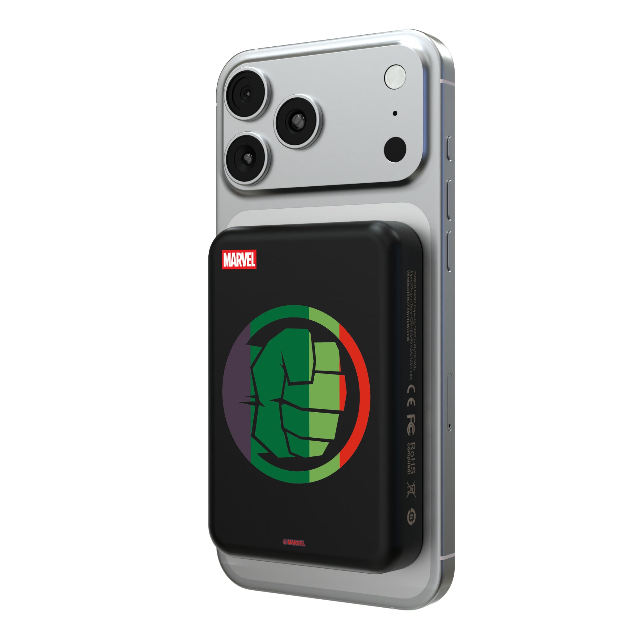 Marvel Avengers Hulk Sigil Wireless Mag Power Bank