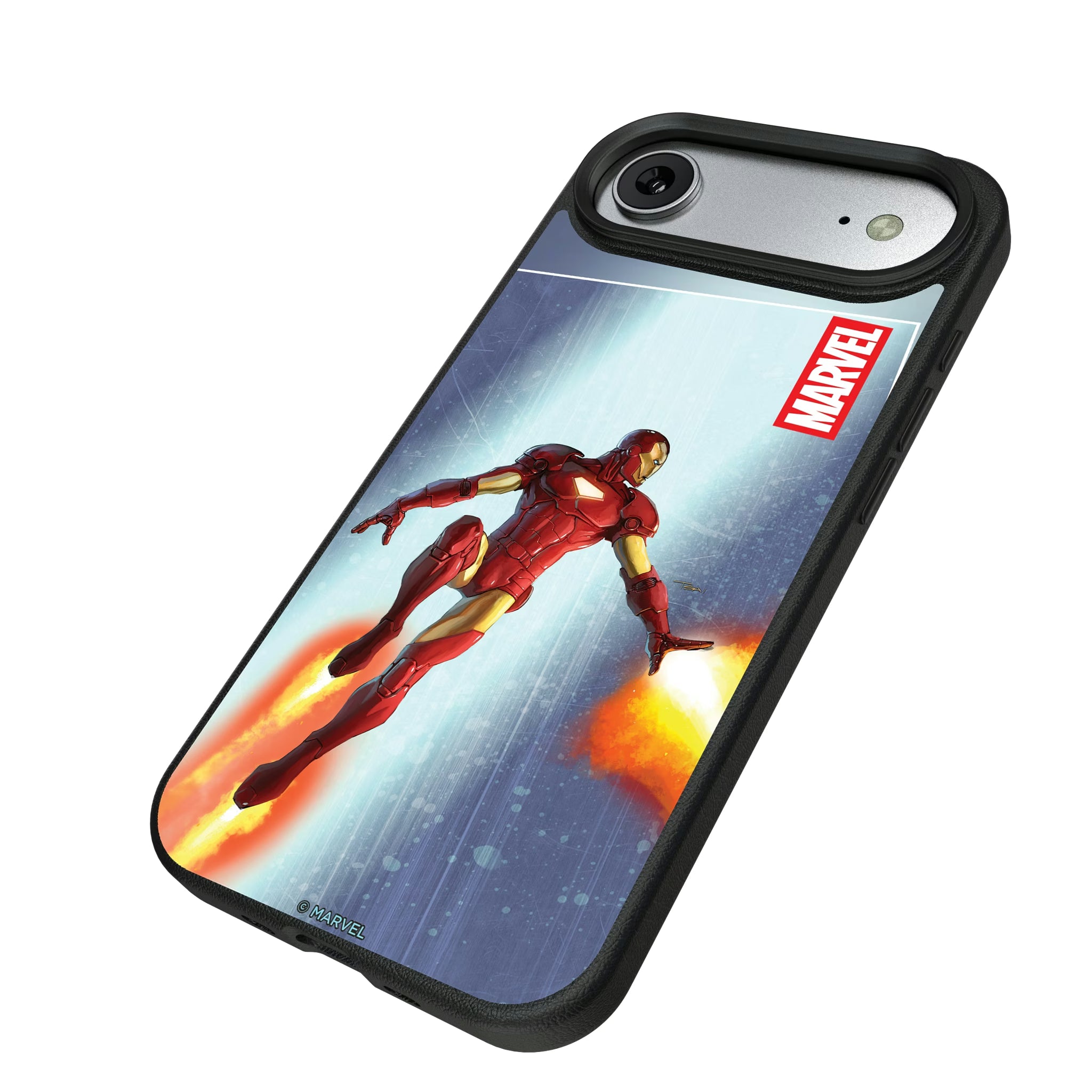 Marvel Avengers Iron Man Cover Art iPhone MagSafe Compatible Phone Case for Apple iPhone - Isometric View#Device_iPhone Air