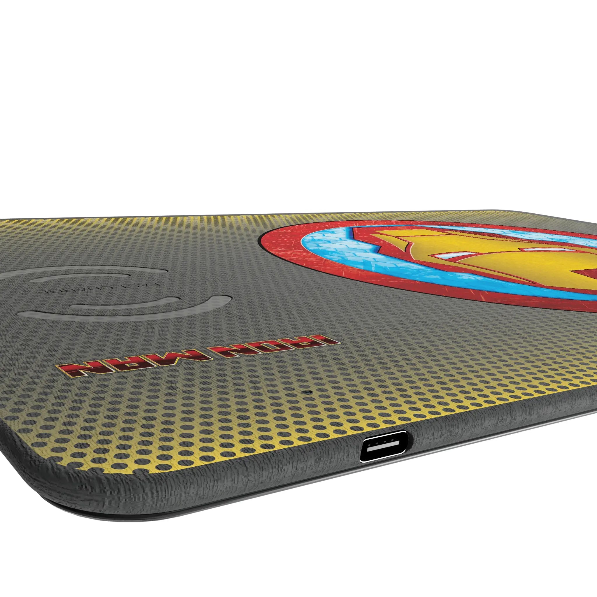 Marvel Avengers Iron Man Grid 15-Watt Wireless Charger and Mouse Pad