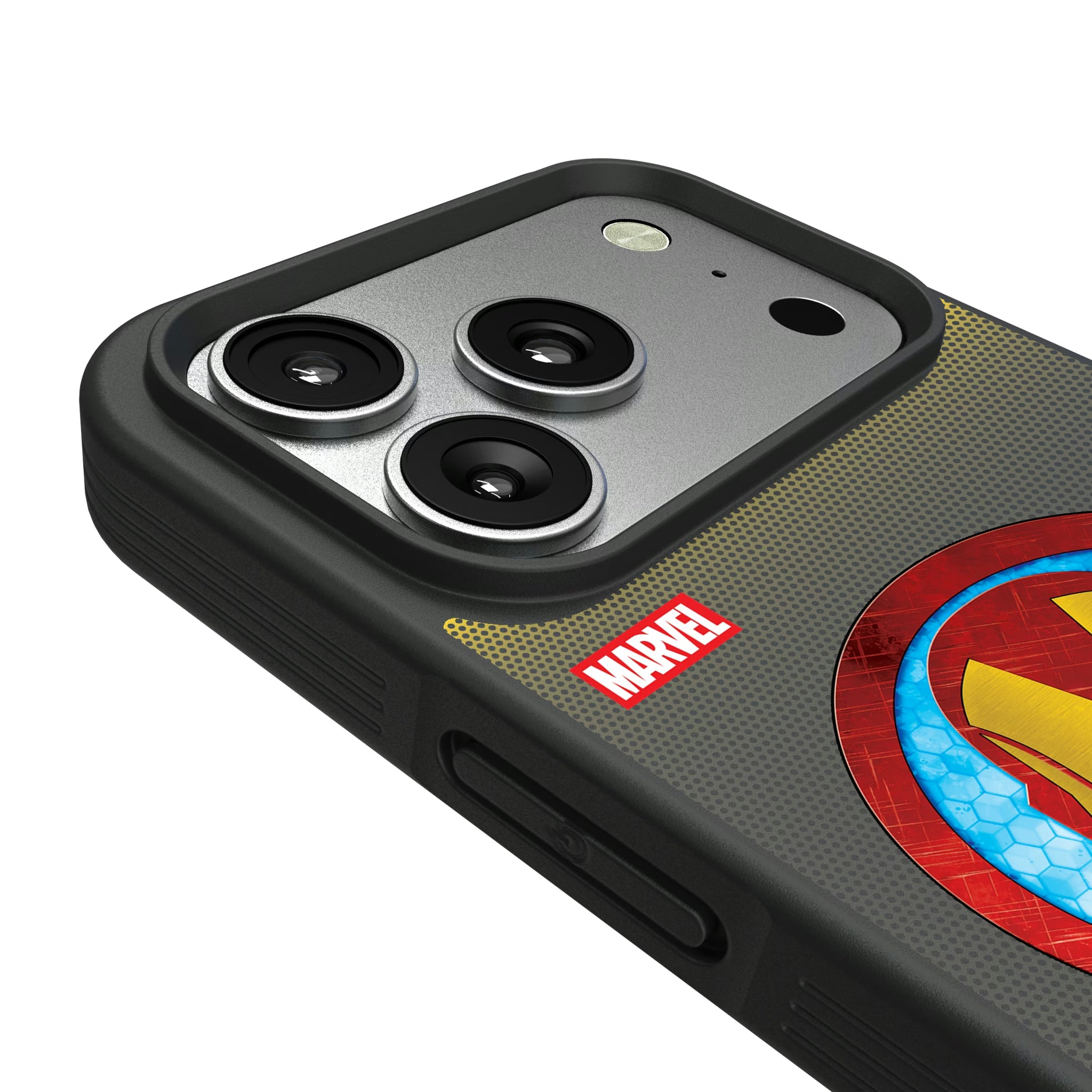 Marvel Avengers Iron Man Grid iPhone Bump Phone Case for Apple iPhone - Detail#Device_iPhone 17 Pro