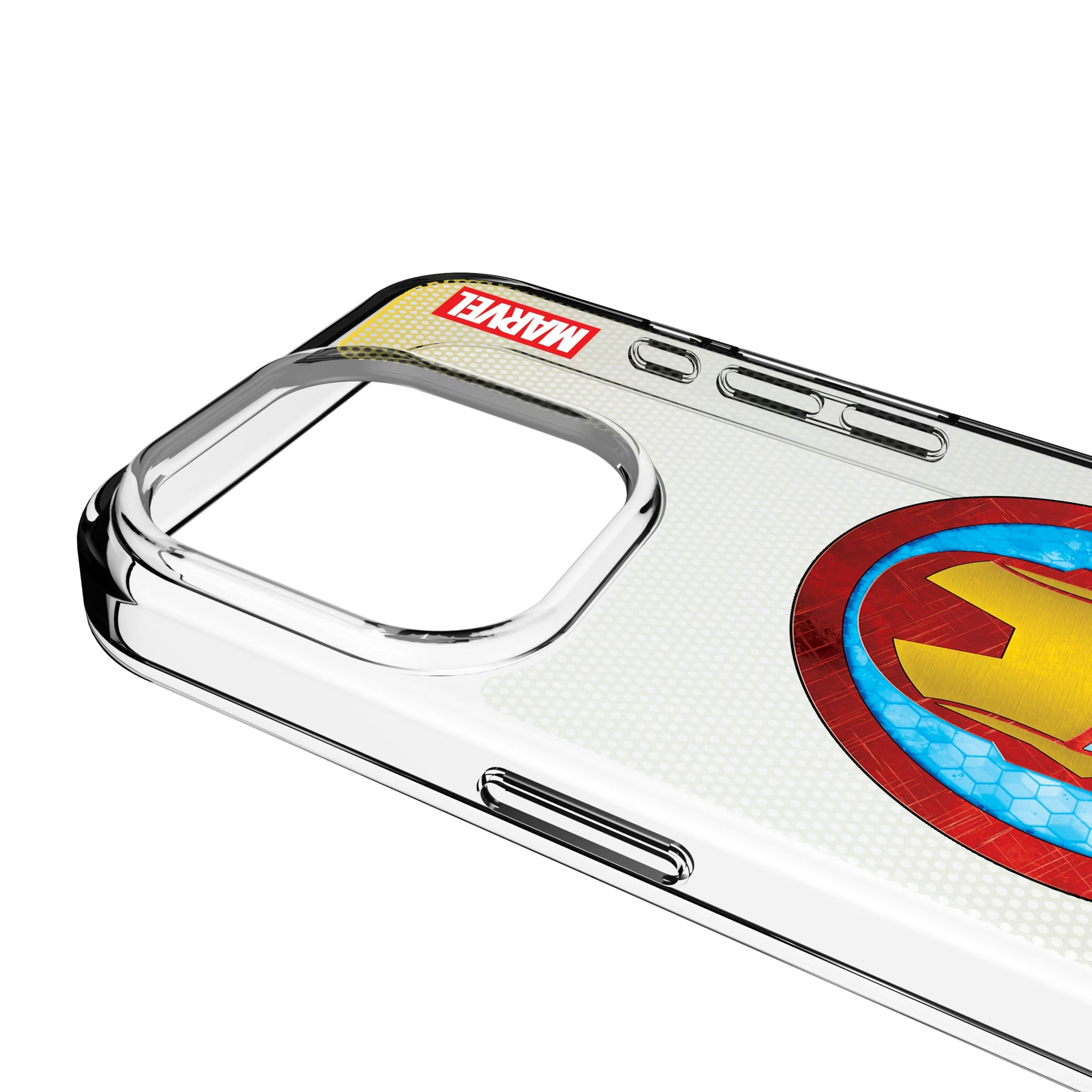 Marvel Avengers Iron Man Grid iPhone Clear Phone Case for Apple iPhone - Detail