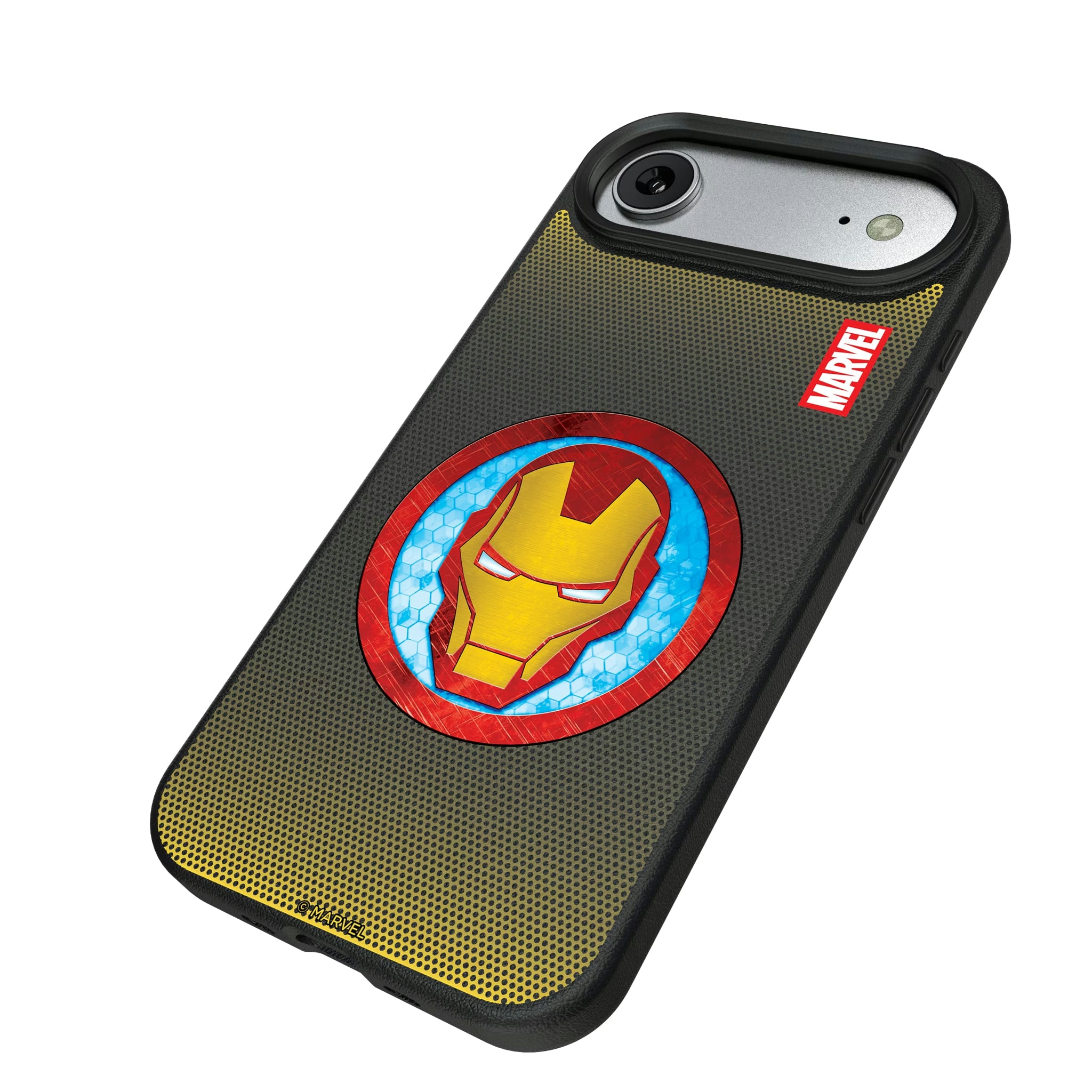 Marvel Avengers Iron Man Grid iPhone MagSafe Compatible Phone Case for Apple iPhone - Isometric View#Device_iPhone Air
