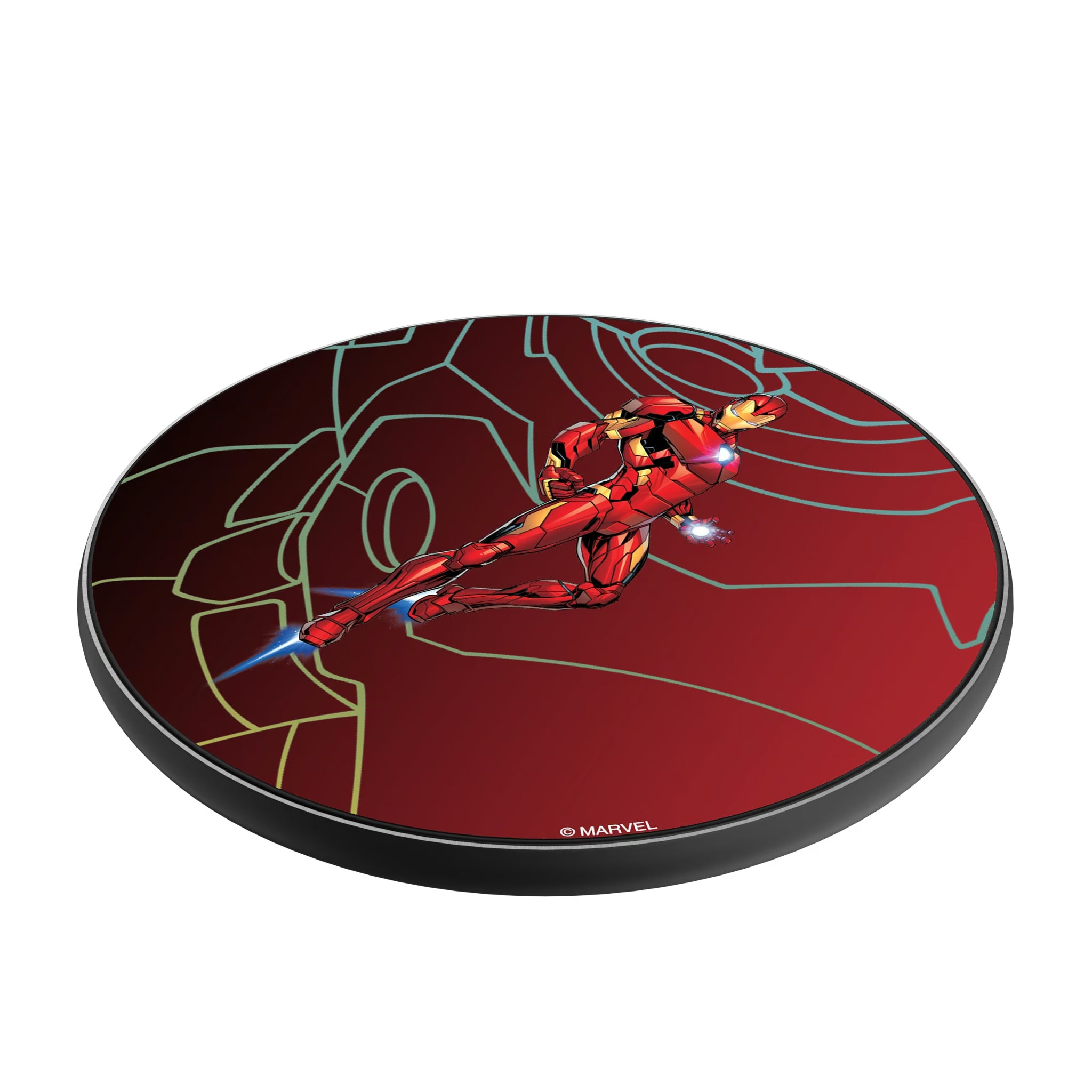 Marvel Avengers Iron Man MechLine 15-Watt Wireless Charger - Isometric View