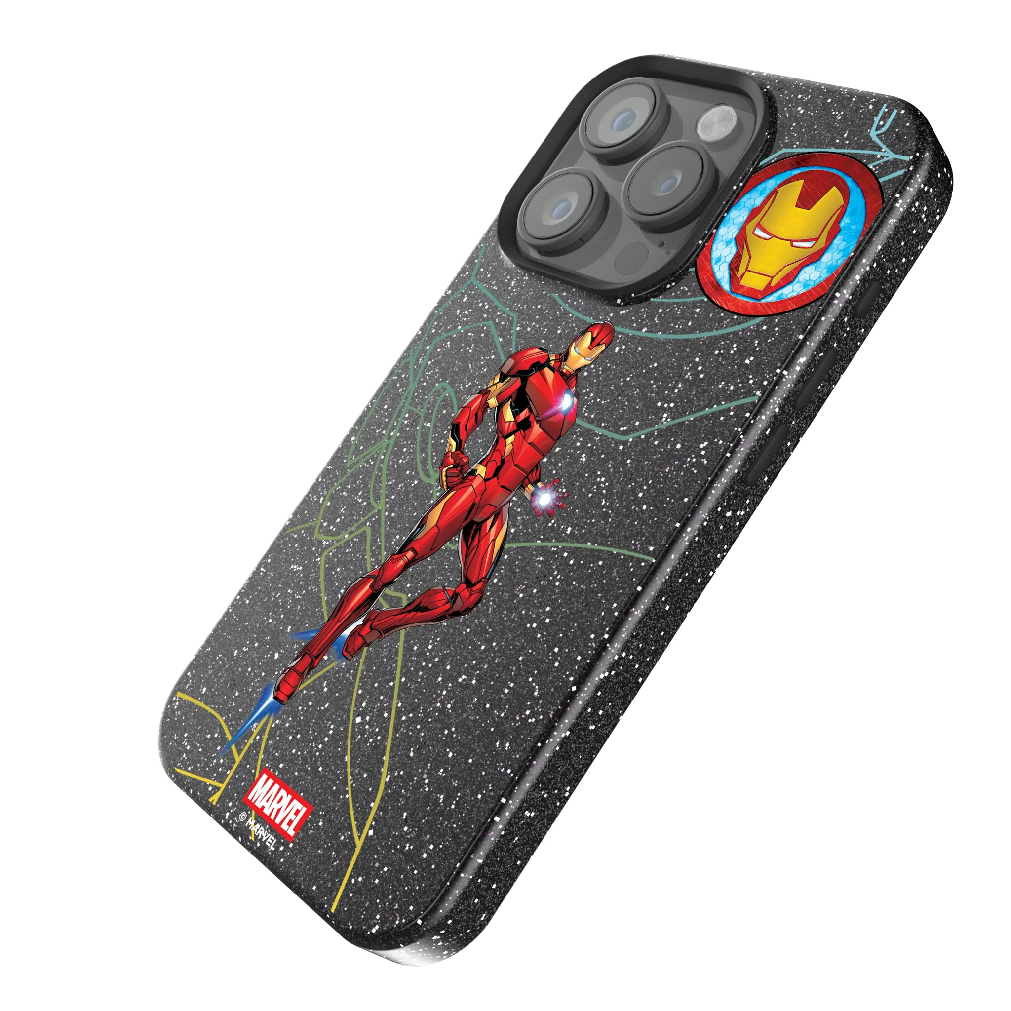 Marvel Avengers Iron Man MechLine iPhone Bling Phone Case for Apple iPhone - Isometric View