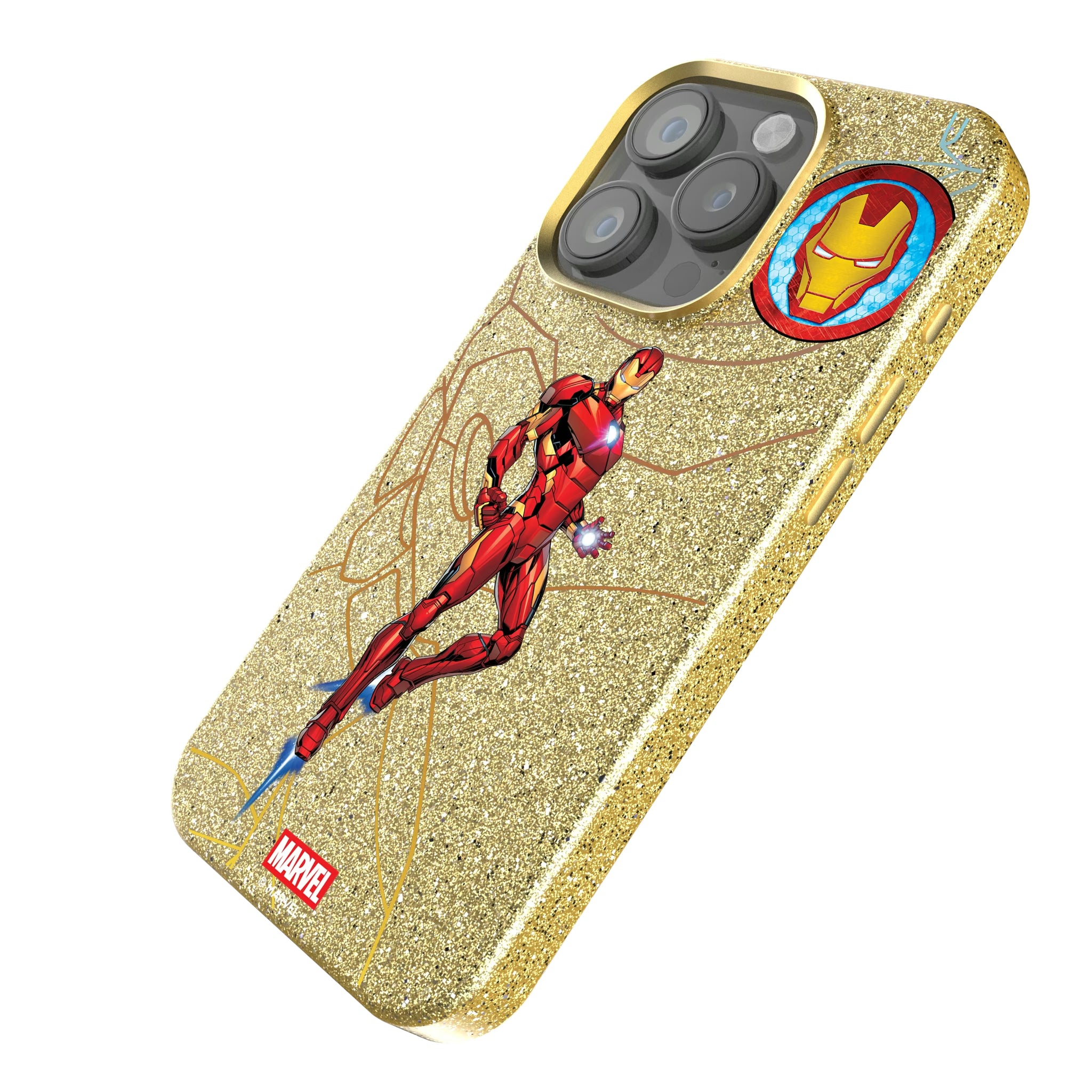 Marvel Avengers Iron Man MechLine iPhone Bling Phone Case for Apple iPhone - Isometric View