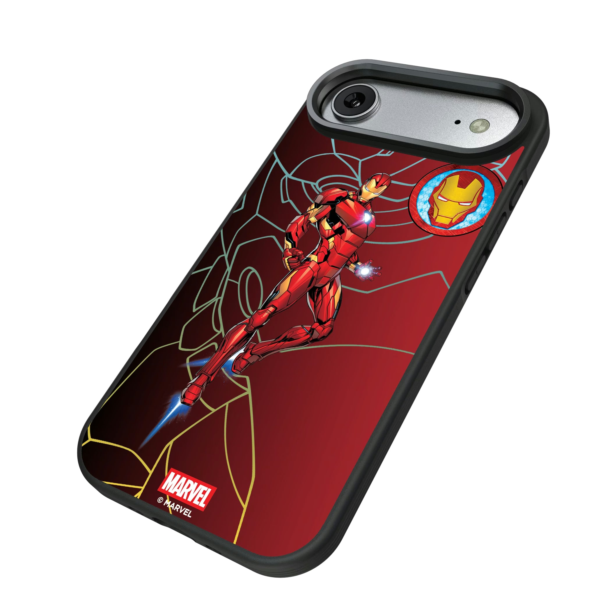 Marvel Avengers Iron Man MechLine iPhone Bump Phone Case for Apple iPhone - Isometric View#Device_iPhone Air