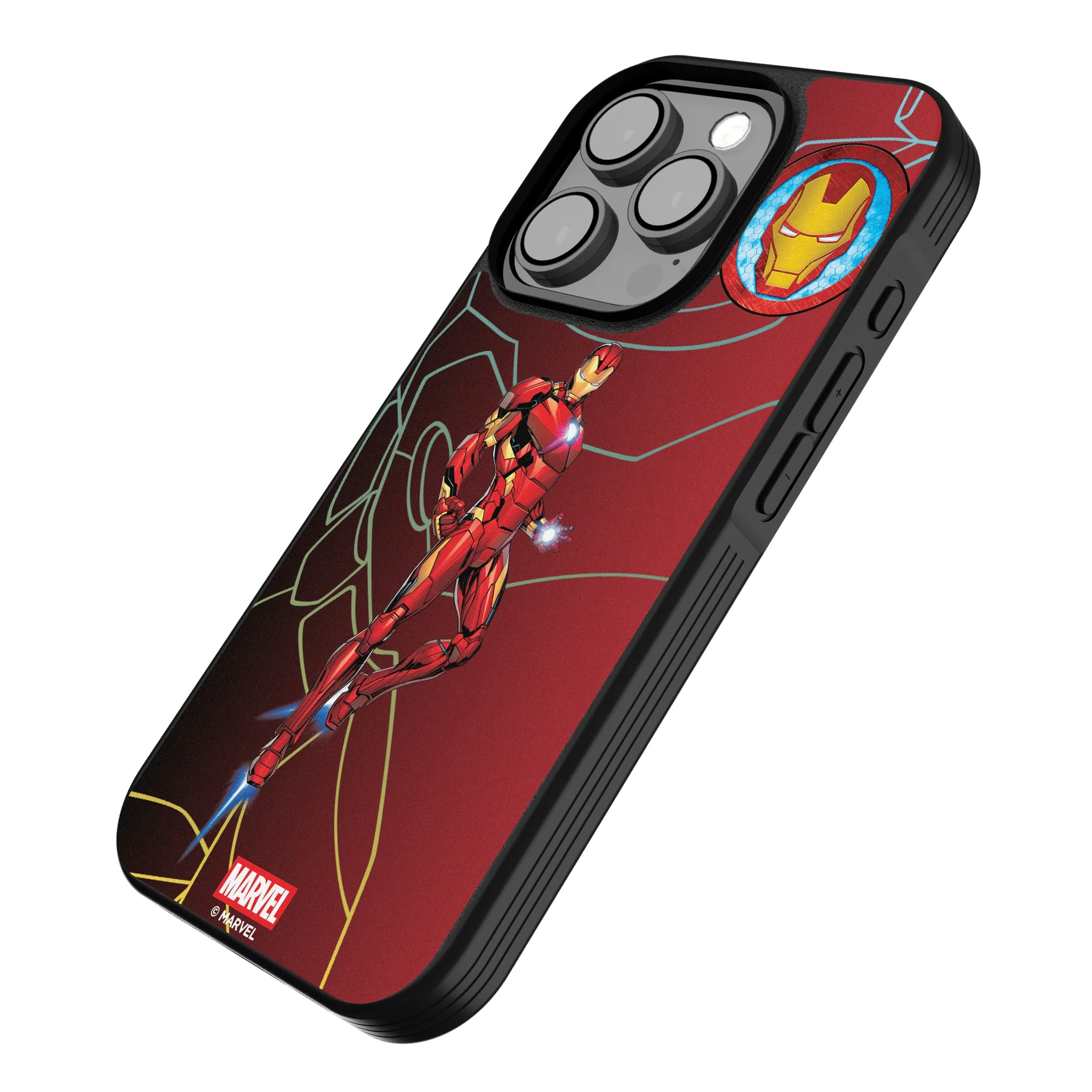 Marvel Avengers Iron Man MechLine iPhone Bump Phone Case for Apple iPhone - Isometric View