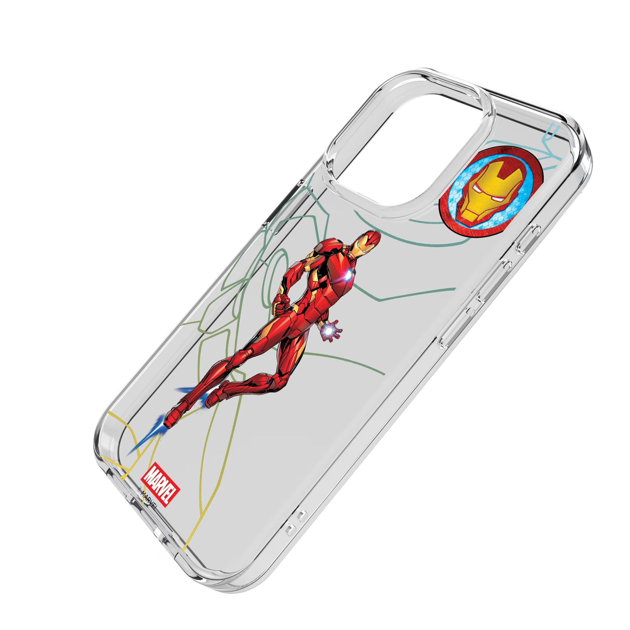 Marvel Avengers Iron Man MechLine iPhone Clear Phone Case for Apple iPhone - Isometric View