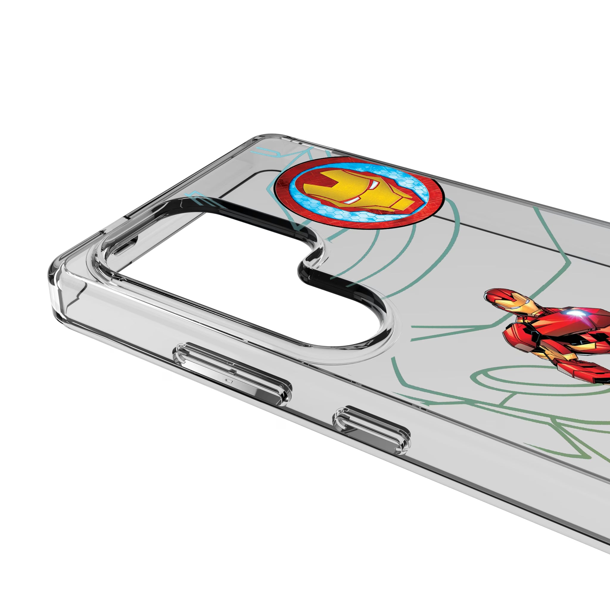Marvel Avengers Iron Man MechLine Galaxy Clear Phone Case for Samsung Galaxy - Detail