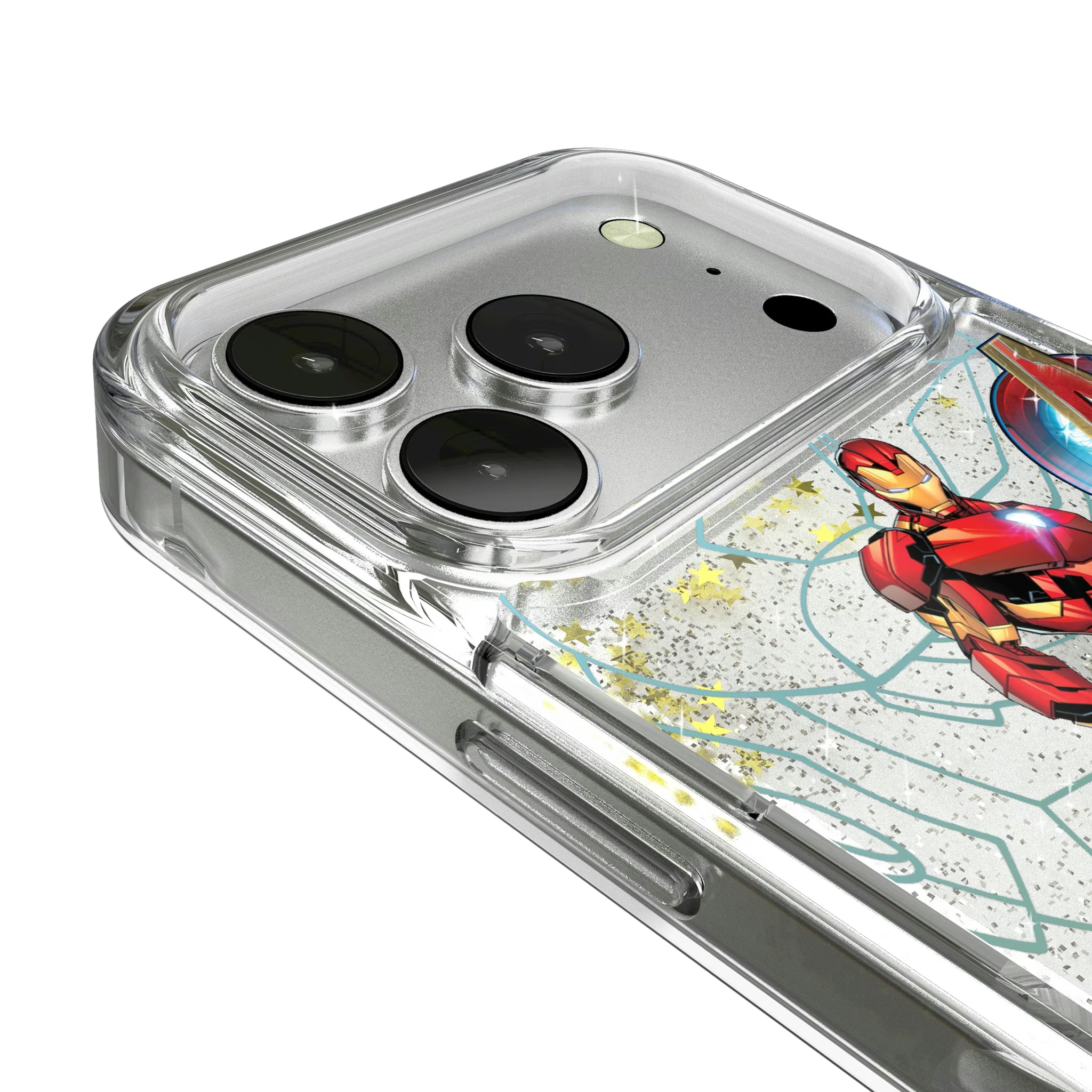 Marvel Avengers Iron Man MechLine iPhone Glitter Phone Case for Apple iPhone - Detail#Device_iPhone 16 Pro