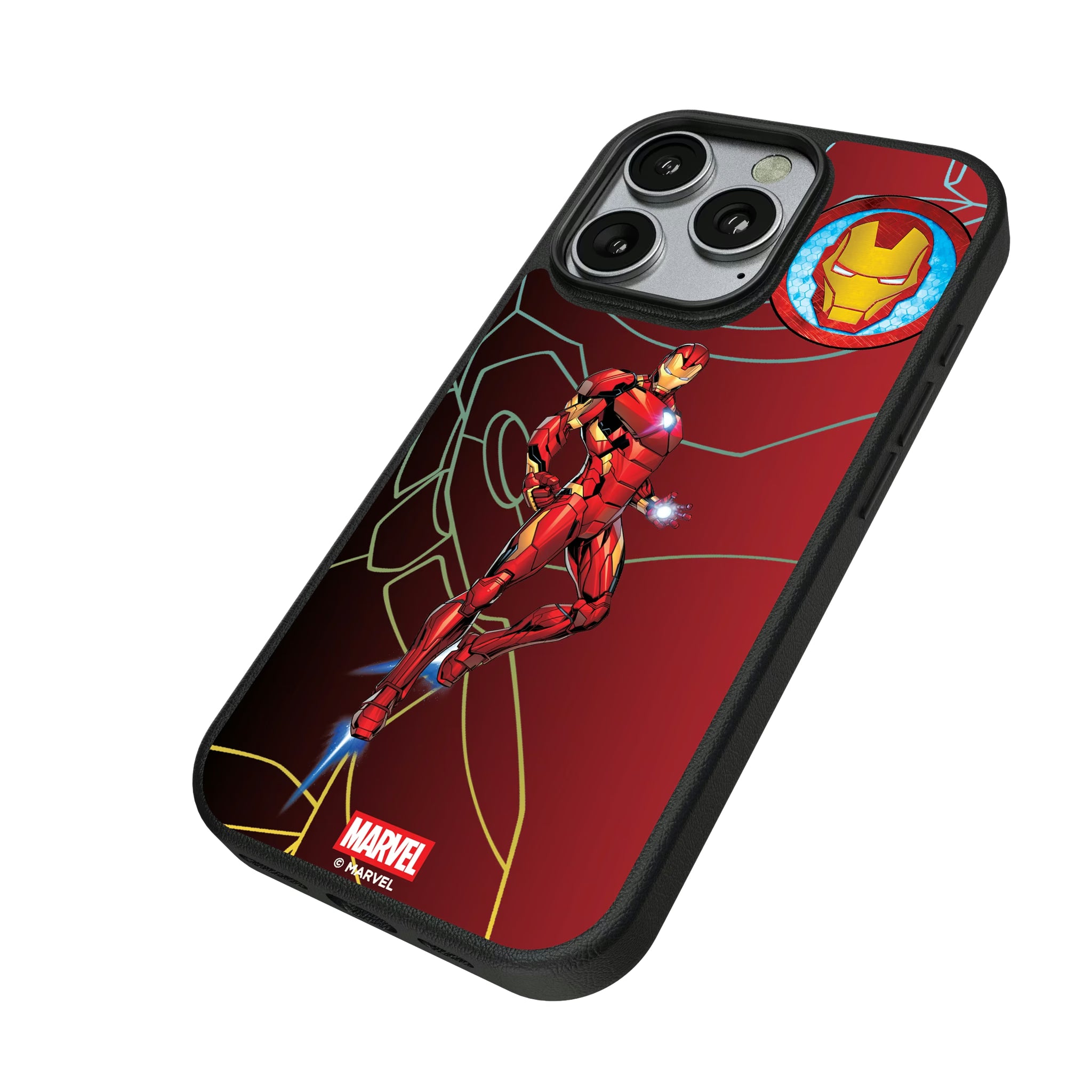 Marvel Avengers Iron Man MechLine iPhone MagSafe Compatible Phone Case for Apple iPhone - Isometric View