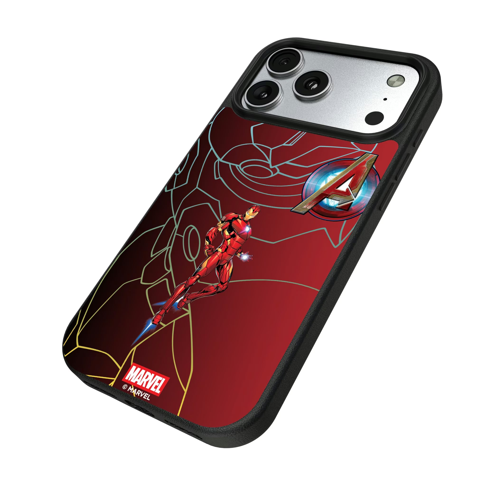 Marvel Avengers Iron Man MechLine iPhone MagSafe Compatible Phone Case for Apple iPhone - Isometric View#Device_iPhone 17 Pro Max
