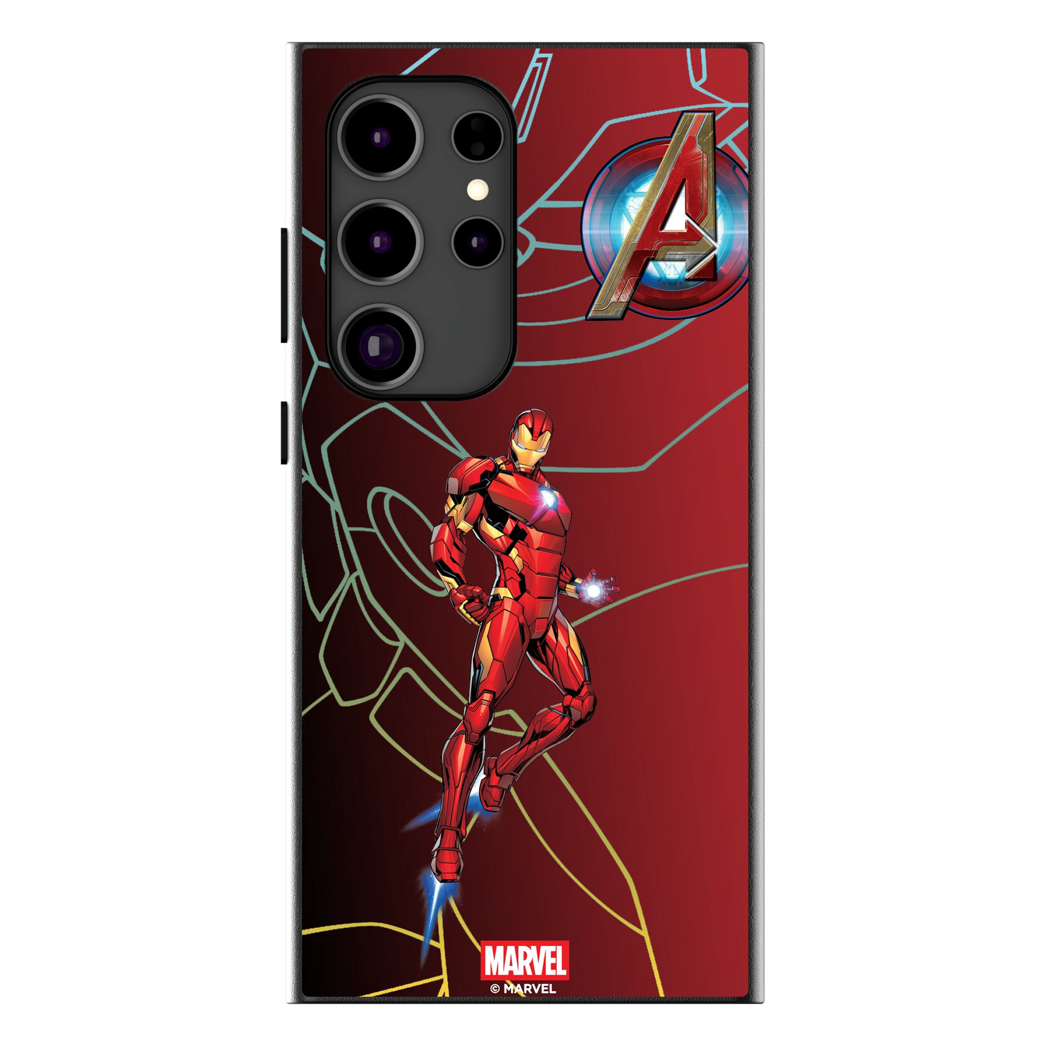 Marvel Avengers Iron Man MechLine Galaxy MagSafe Compatible Phone Case for Samsung Galaxy