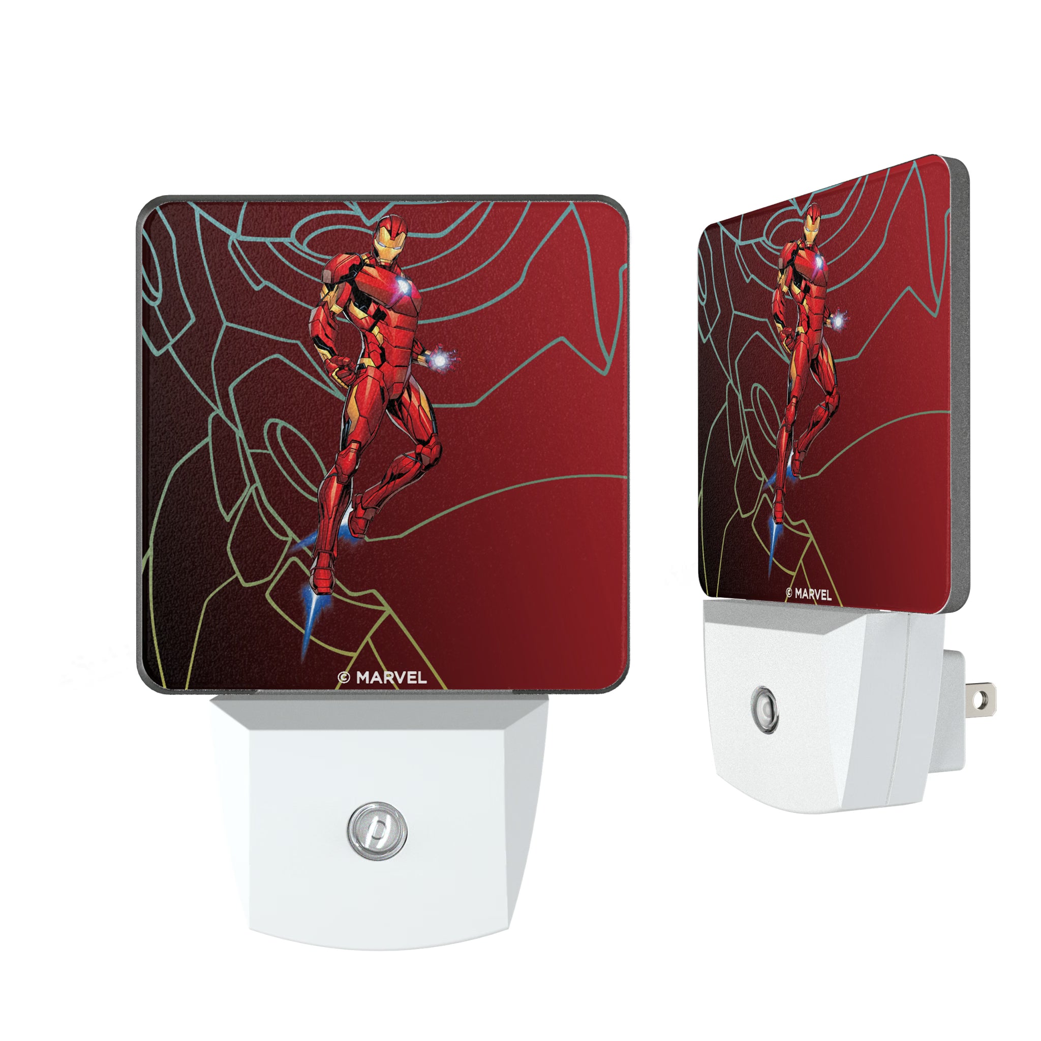 Marvel Avengers Iron Man MechLine Night Light 2-Pack