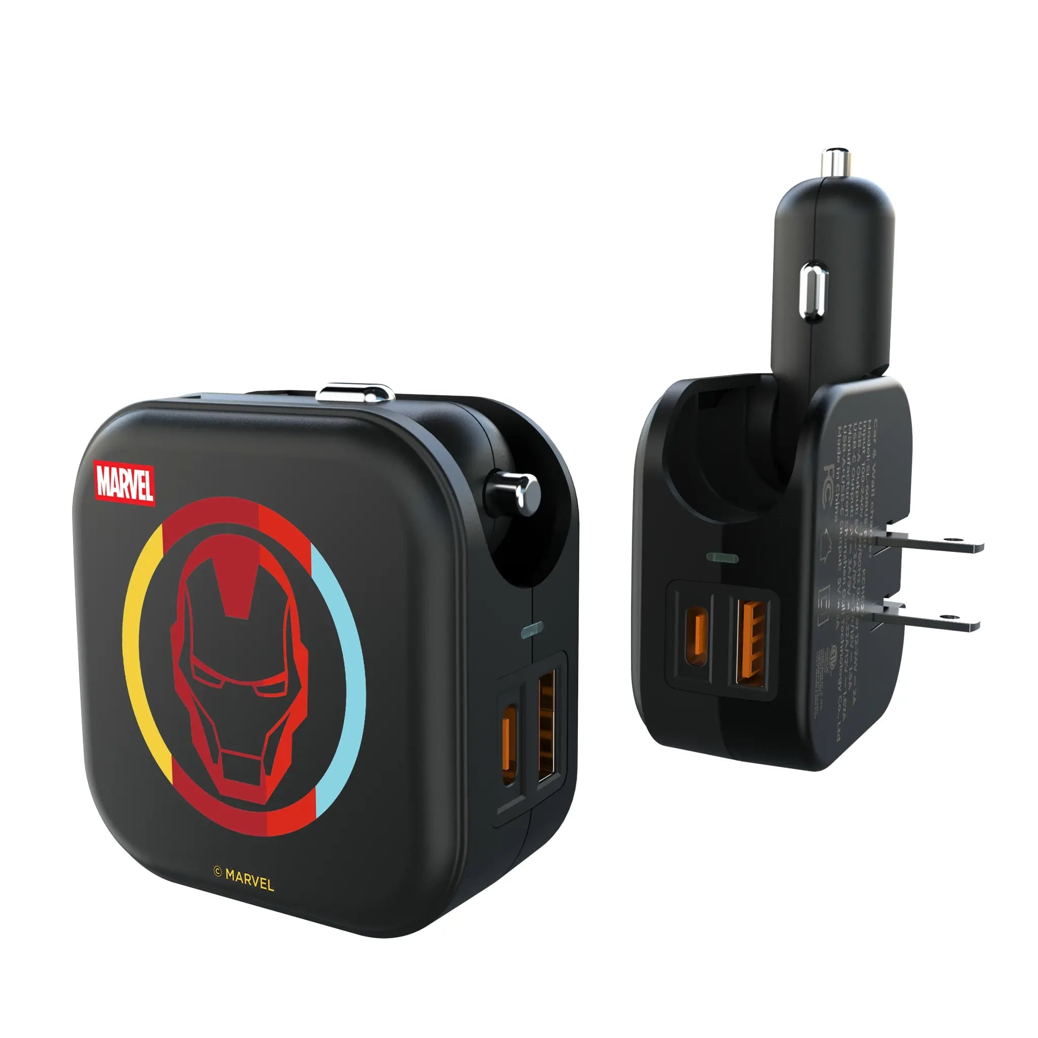 Marvel Avengers Iron Man Sigil 2 in 1 USB A/C Charger