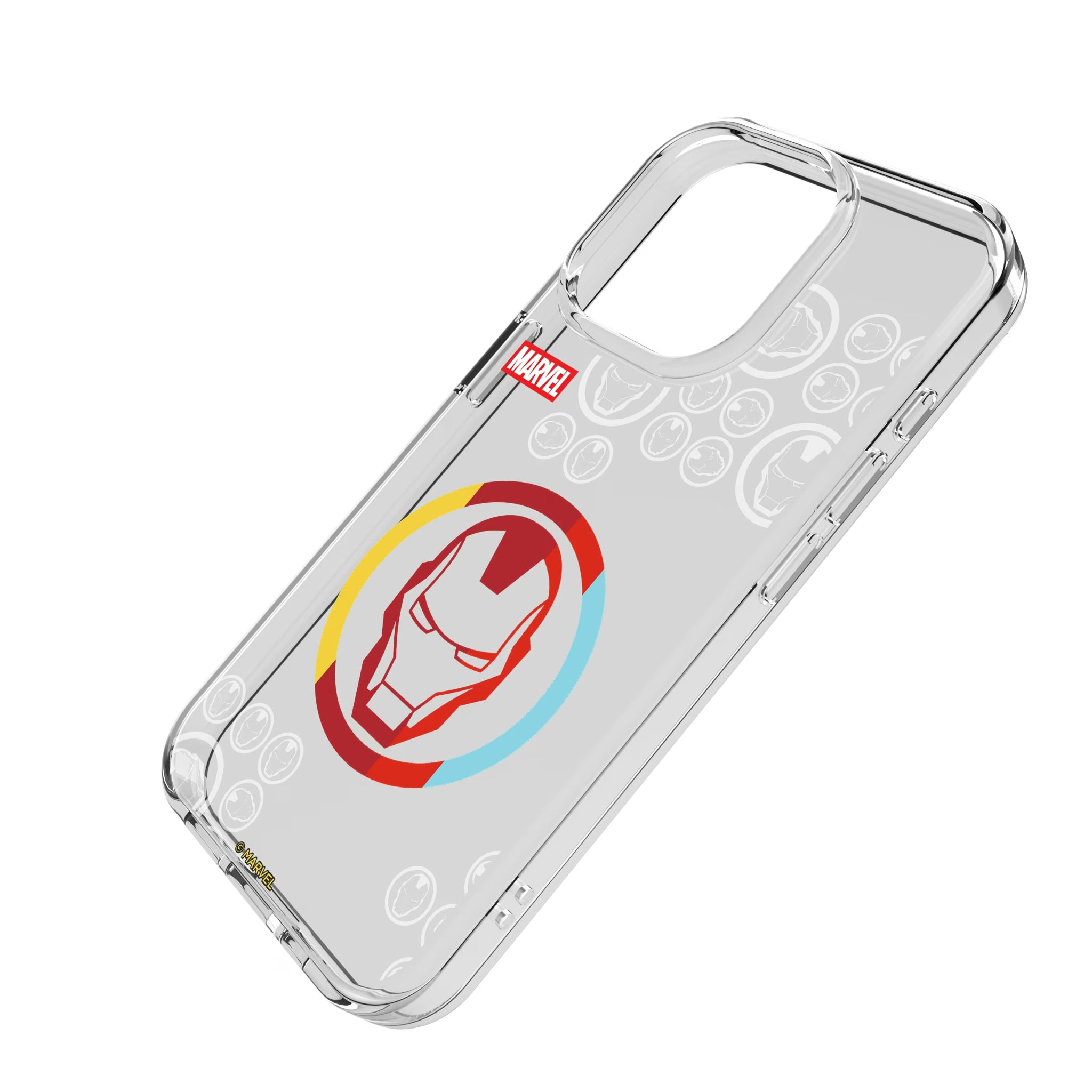 Marvel Avengers Iron Man Sigil iPhone Clear Phone Case for Apple iPhone - Isometric View
