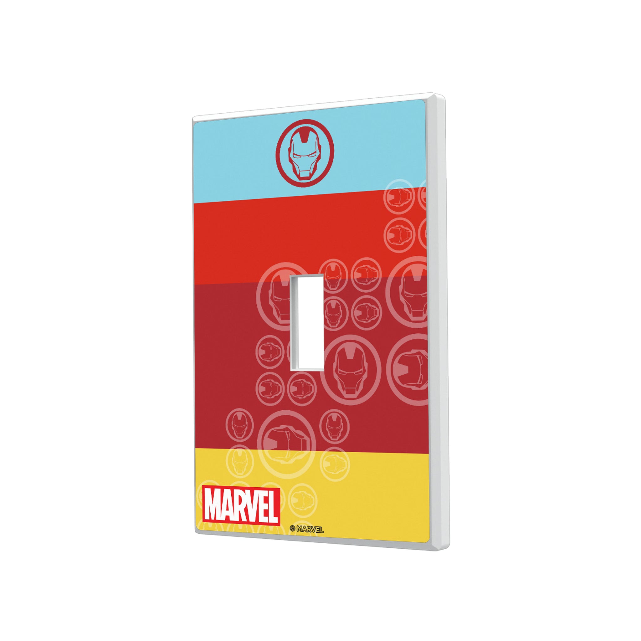 Marvel Avengers Iron Man Sigil Hidden-Screw Light Switch Plate#Style_Single Toggle