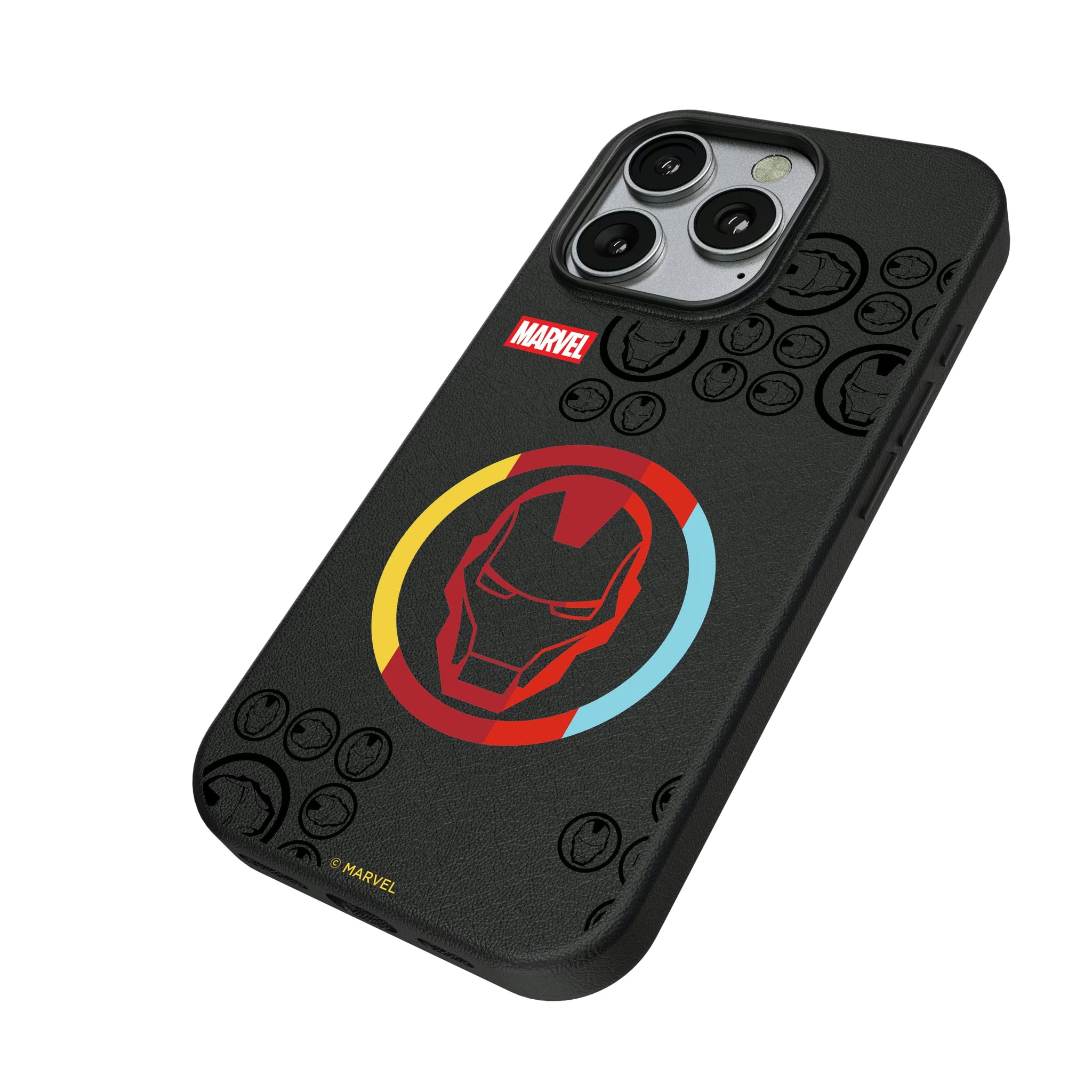 Marvel Avengers Iron Man Sigil iPhone MagSafe Compatible Phone Case for Apple iPhone - Isometric View