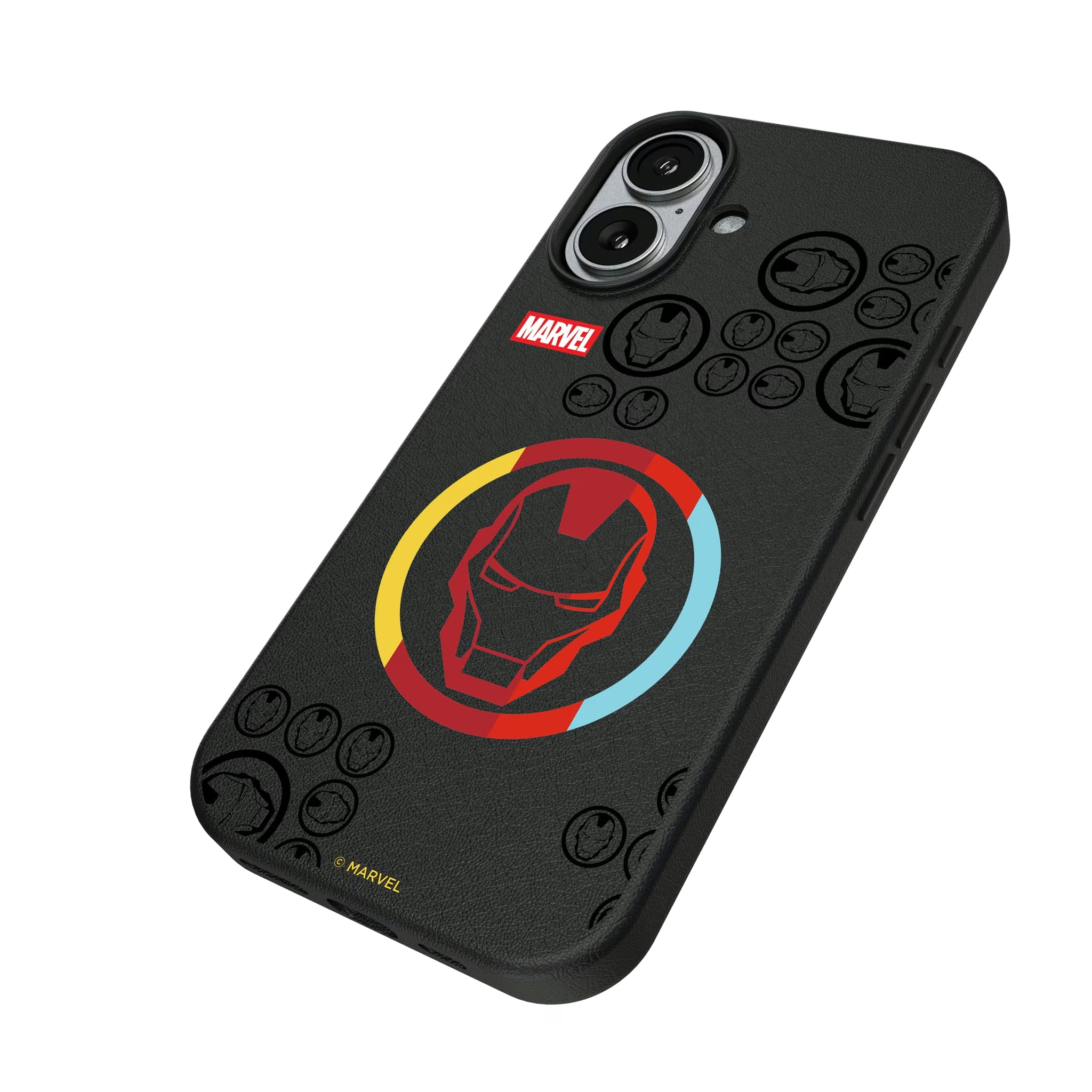 Marvel Avengers Iron Man Sigil iPhone MagSafe Compatible Phone Case for Apple iPhone - Isometric View#Device_iPhone 17