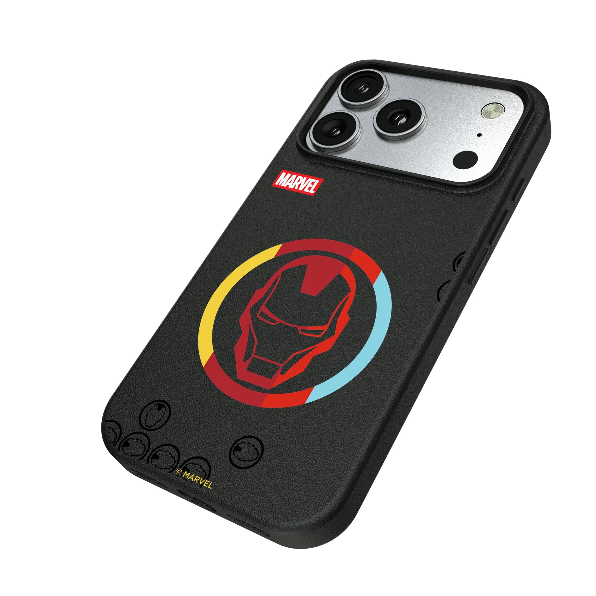 Marvel Avengers Iron Man Sigil iPhone MagSafe Compatible Phone Case for Apple iPhone - Isometric View#Device_iPhone 17 Pro
