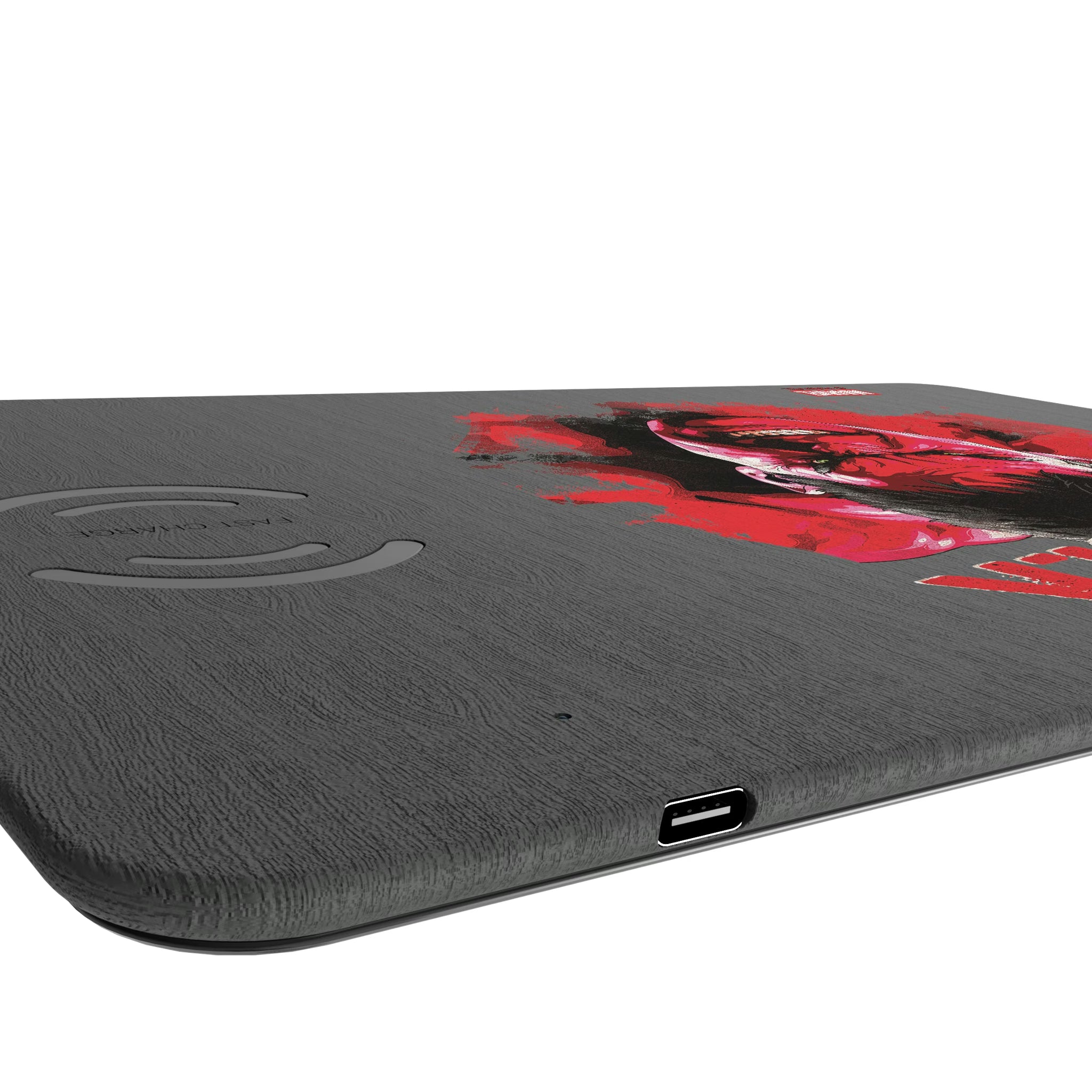 Marvel Avengers Red Hulk Badge 15-Watt Wireless Charger and Mouse Pad