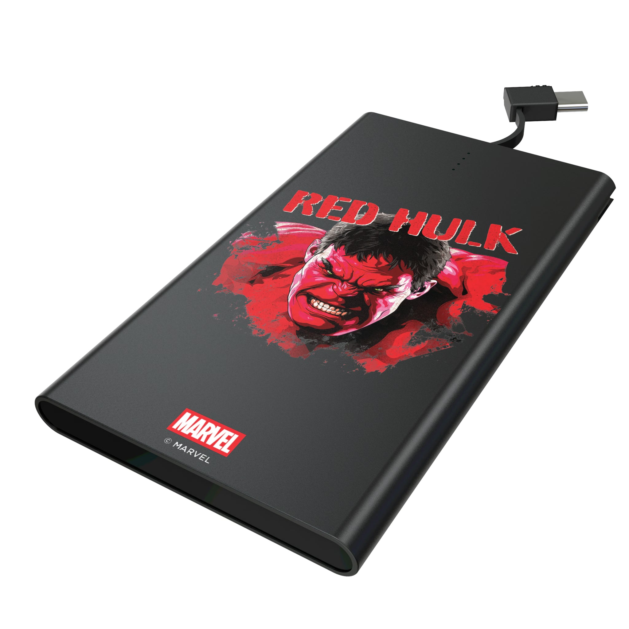 Marvel Avengers Red Hulk Badge 5000mAh Flat Powerbank