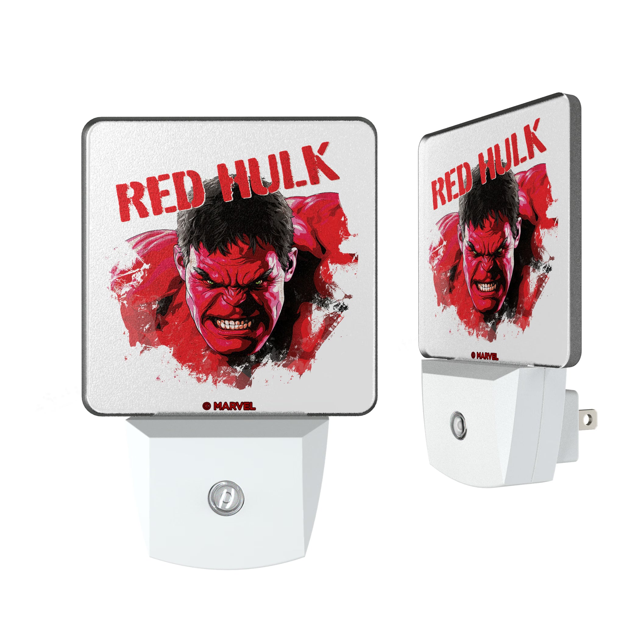 Marvel Avengers Red Hulk Badge Night Light 2-Pack