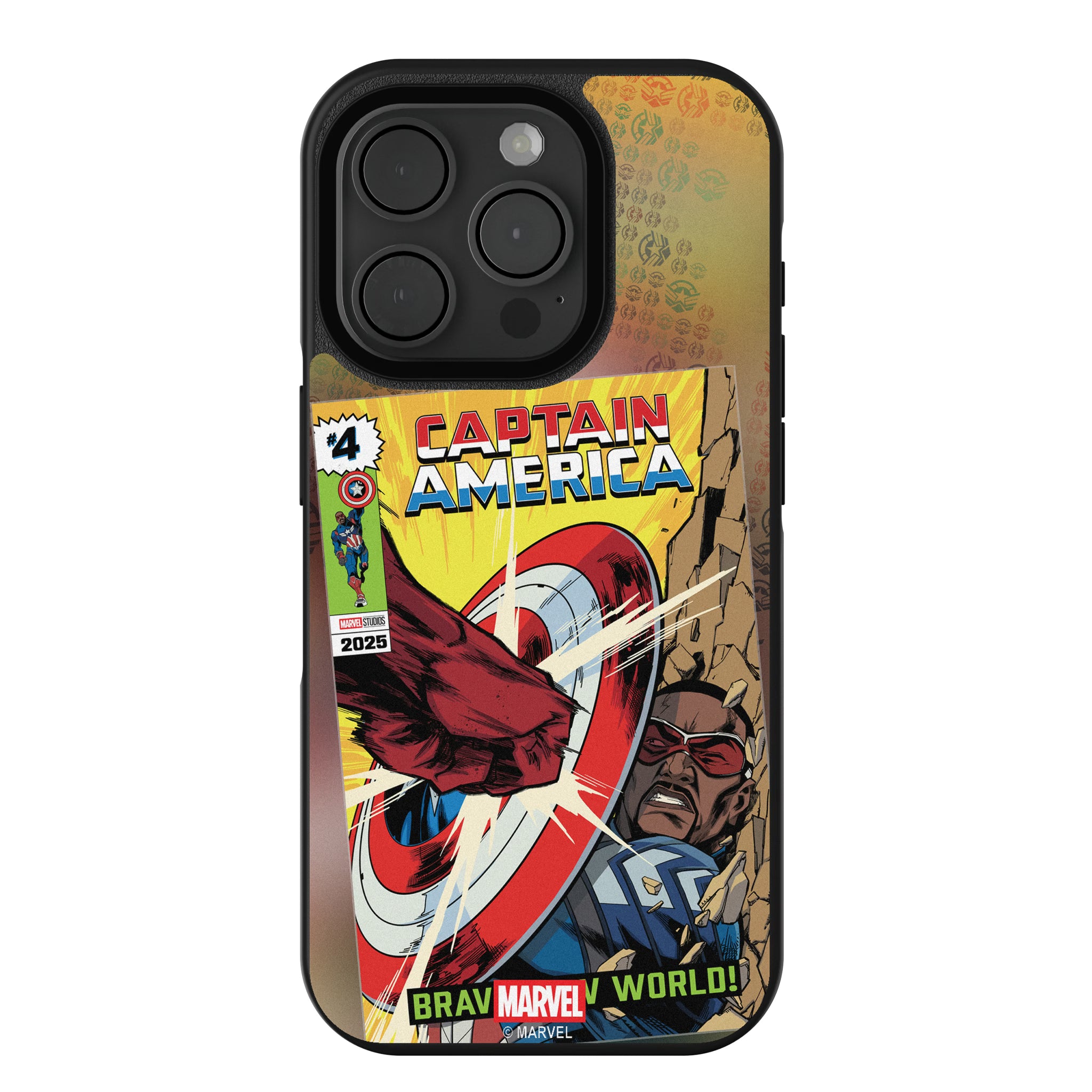Marvel Avengers Sam Wilson Captain America Classic Cover iPhone Bump Phone Case for Apple iPhone