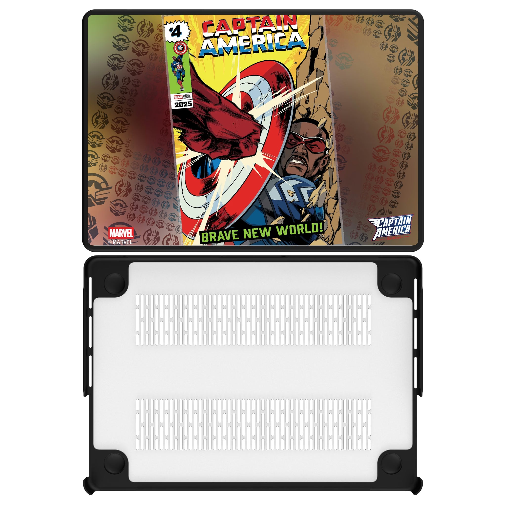 Marvel Avengers Sam Wilson Captain America Classic Cover MacBook Laptop Case for Apple MacBook#Device_MacBook Pro (14-inch, 2021) / MacBook Pro (14-inch, 2023) / MacBook Pro (14-inch, 2024)