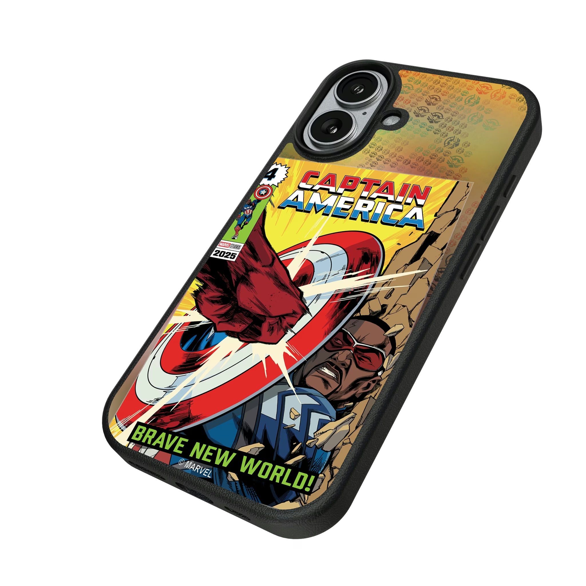 Marvel Avengers Sam Wilson Captain America Classic Cover iPhone MagSafe Compatible Phone Case for Apple iPhone - Isometric View#Device_iPhone 17