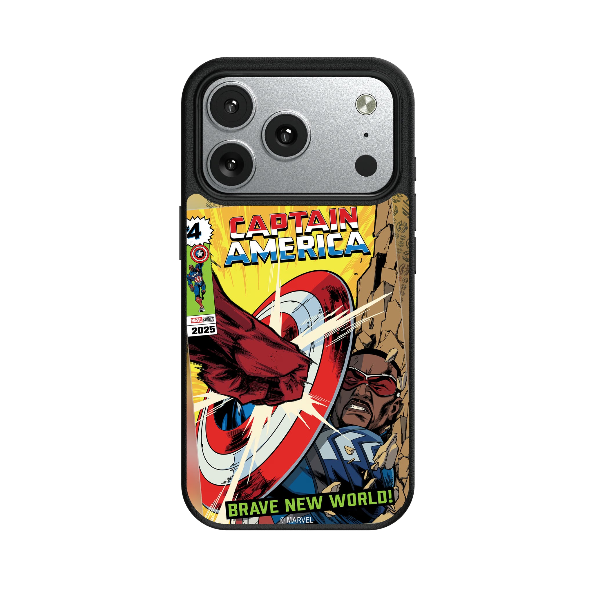 Marvel Avengers Sam Wilson Captain America Classic Cover iPhone MagSafe Compatible Phone Case for Apple iPhone#Device_iPhone 17 Pro