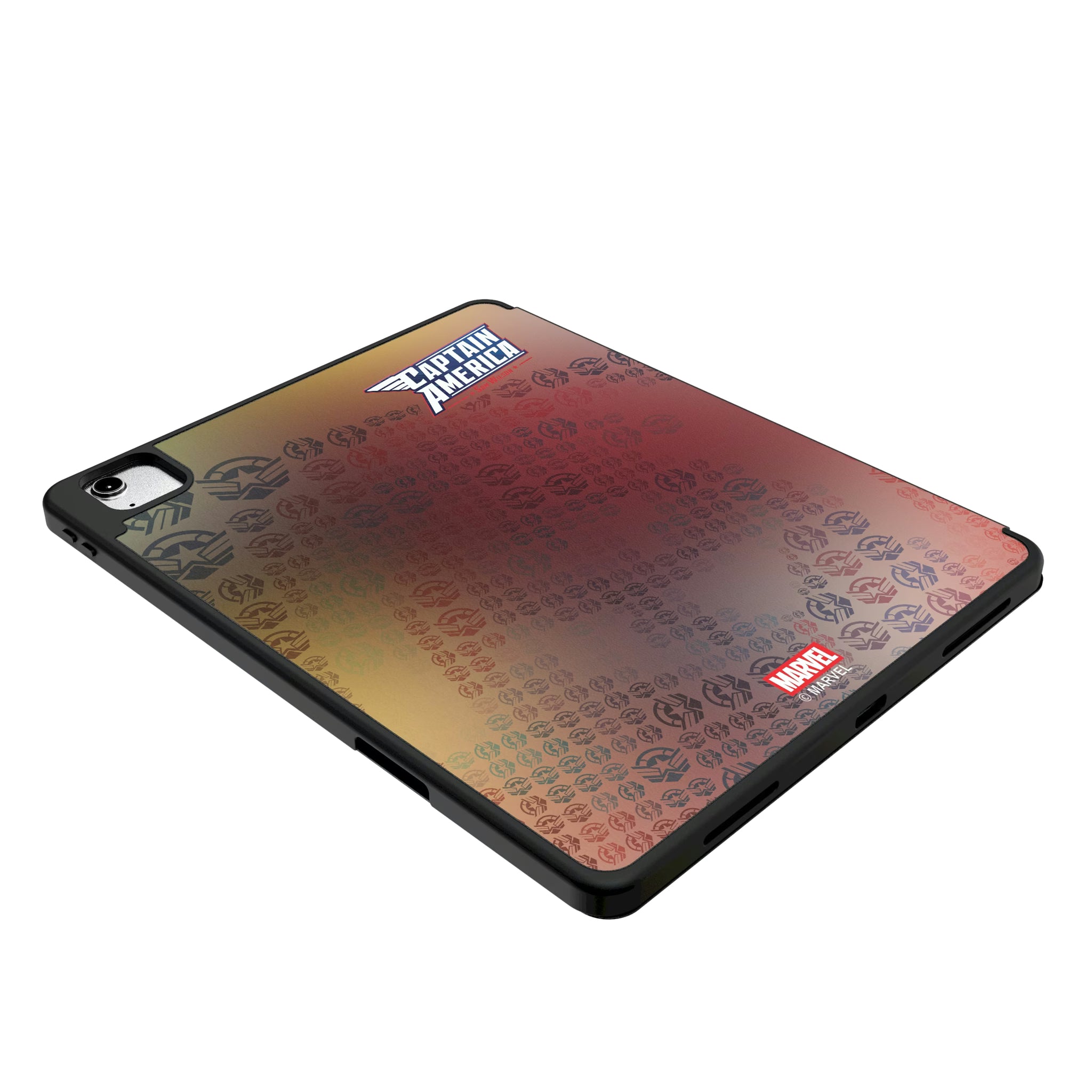 Marvel Avengers Sam Wilson Captain America Classic Cover iPad Tablet Case for Apple iPad - Isometric View