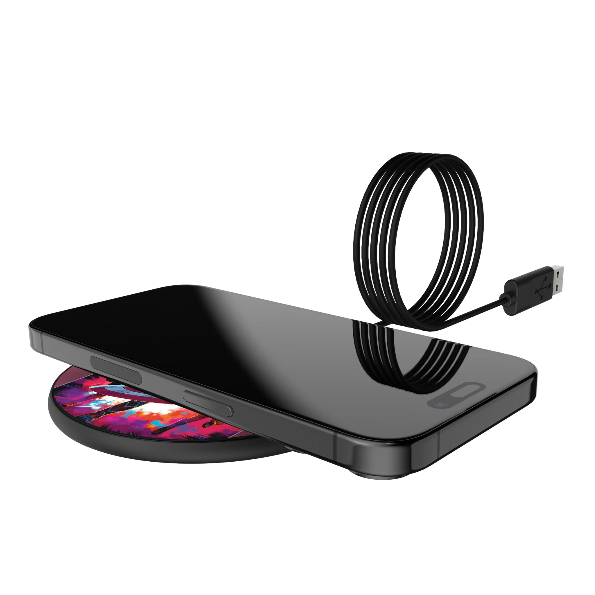 Marvel Avengers Sam Wilson Captain America Cover Art 15-Watt Wireless Charger - Lifestyle
