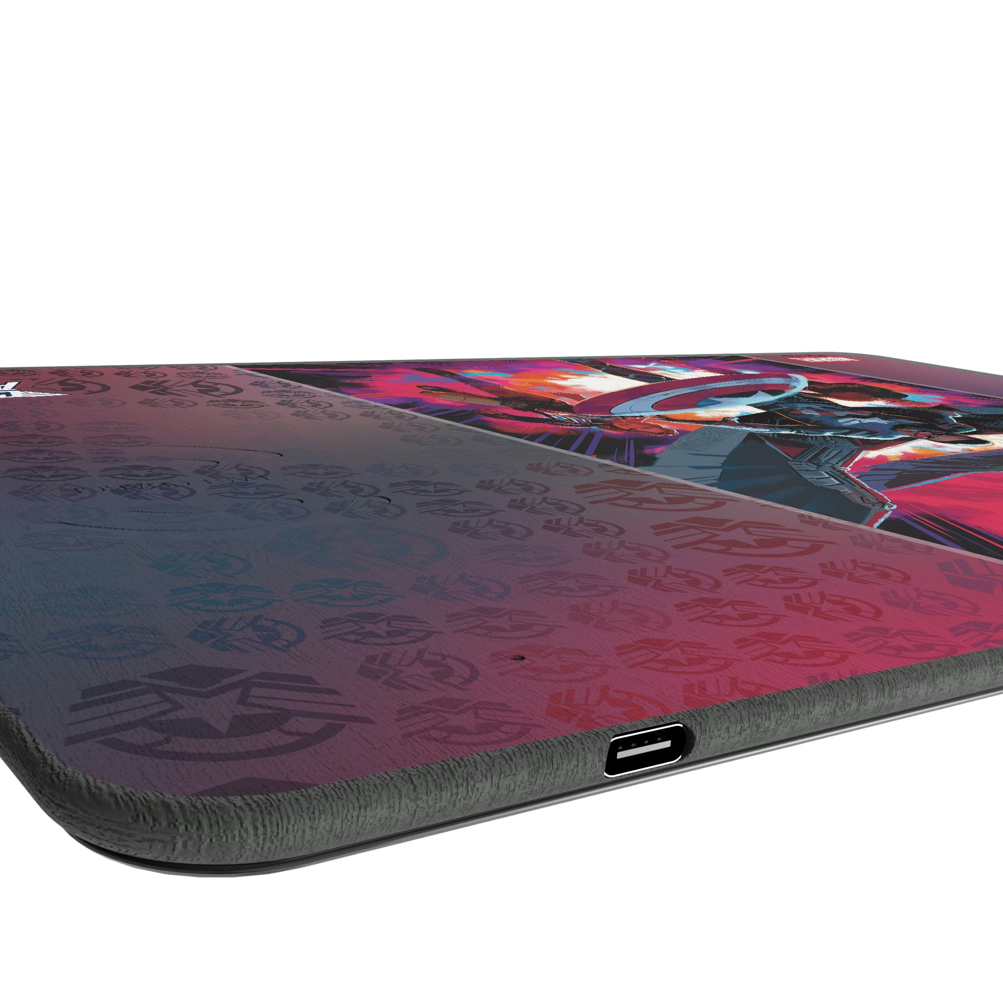 Marvel Avengers Sam Wilson Captain America Cover Art 15-Watt Wireless Charger and Mouse Pad