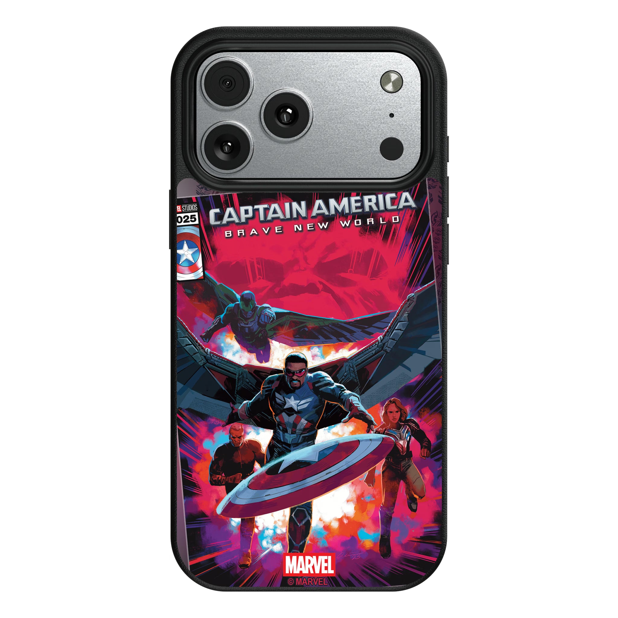 Marvel Avengers Sam Wilson Captain America Cover Art iPhone MagSafe Compatible Phone Case for Apple iPhone#Device_iPhone 17 Pro Max
