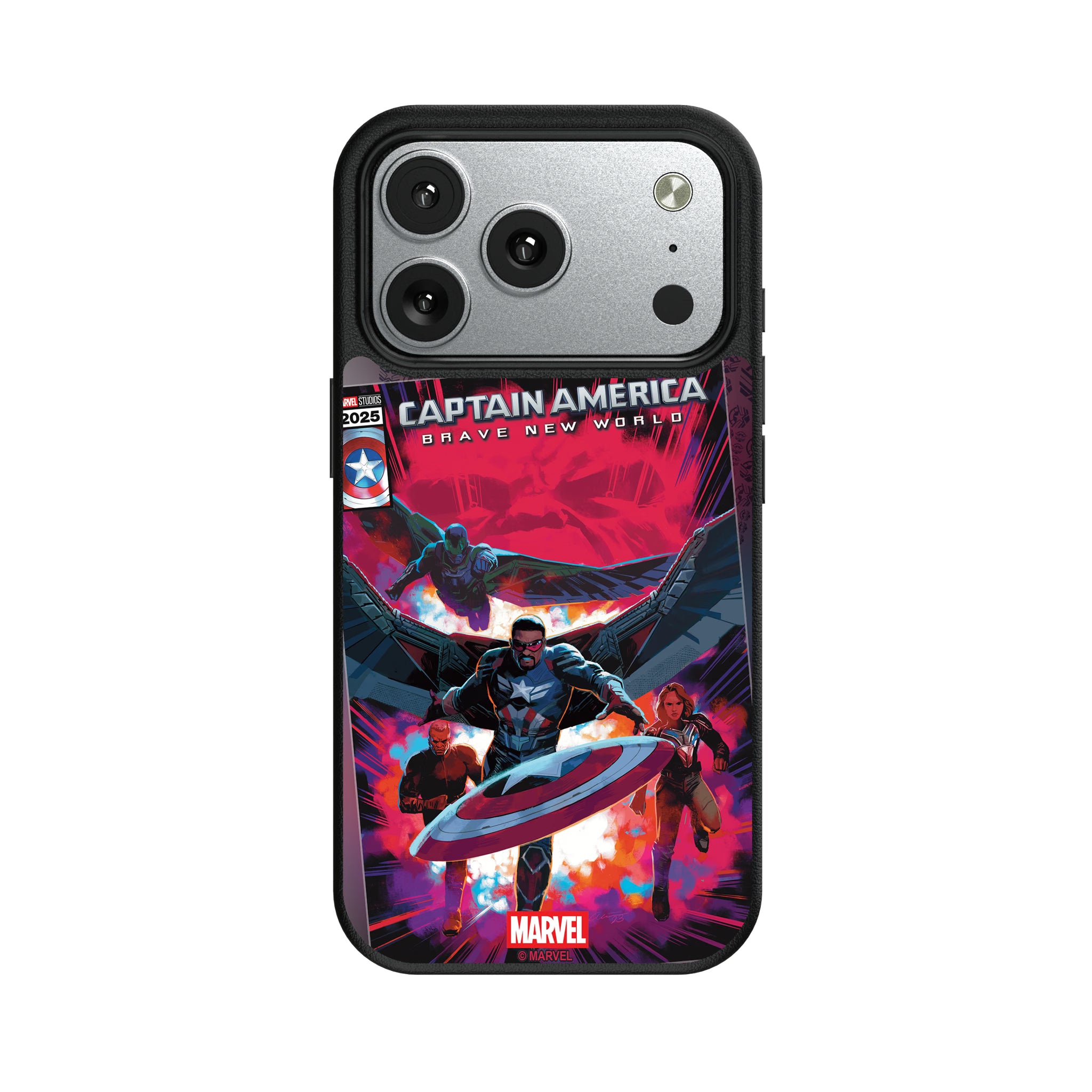 Marvel Avengers Sam Wilson Captain America Cover Art iPhone MagSafe Compatible Phone Case for Apple iPhone#Device_iPhone 17 Pro