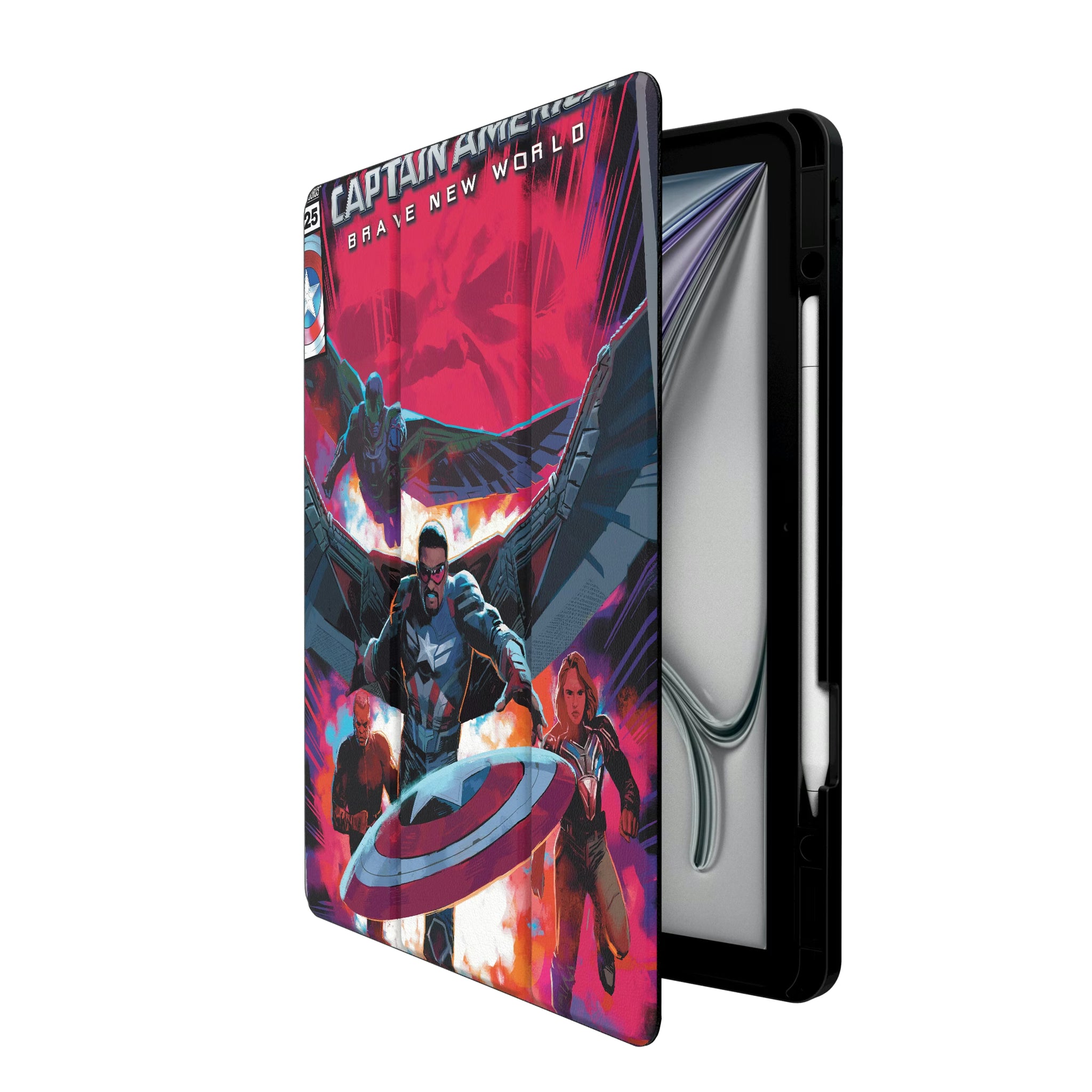 Marvel Avengers Sam Wilson Captain America Cover Art iPad Tablet Case for Apple iPad