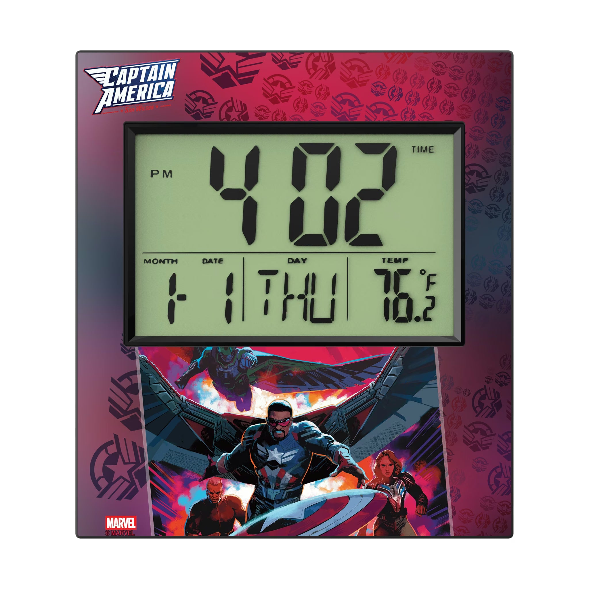Marvel Avengers Sam Wilson Captain America Cover Art Wall Clock
