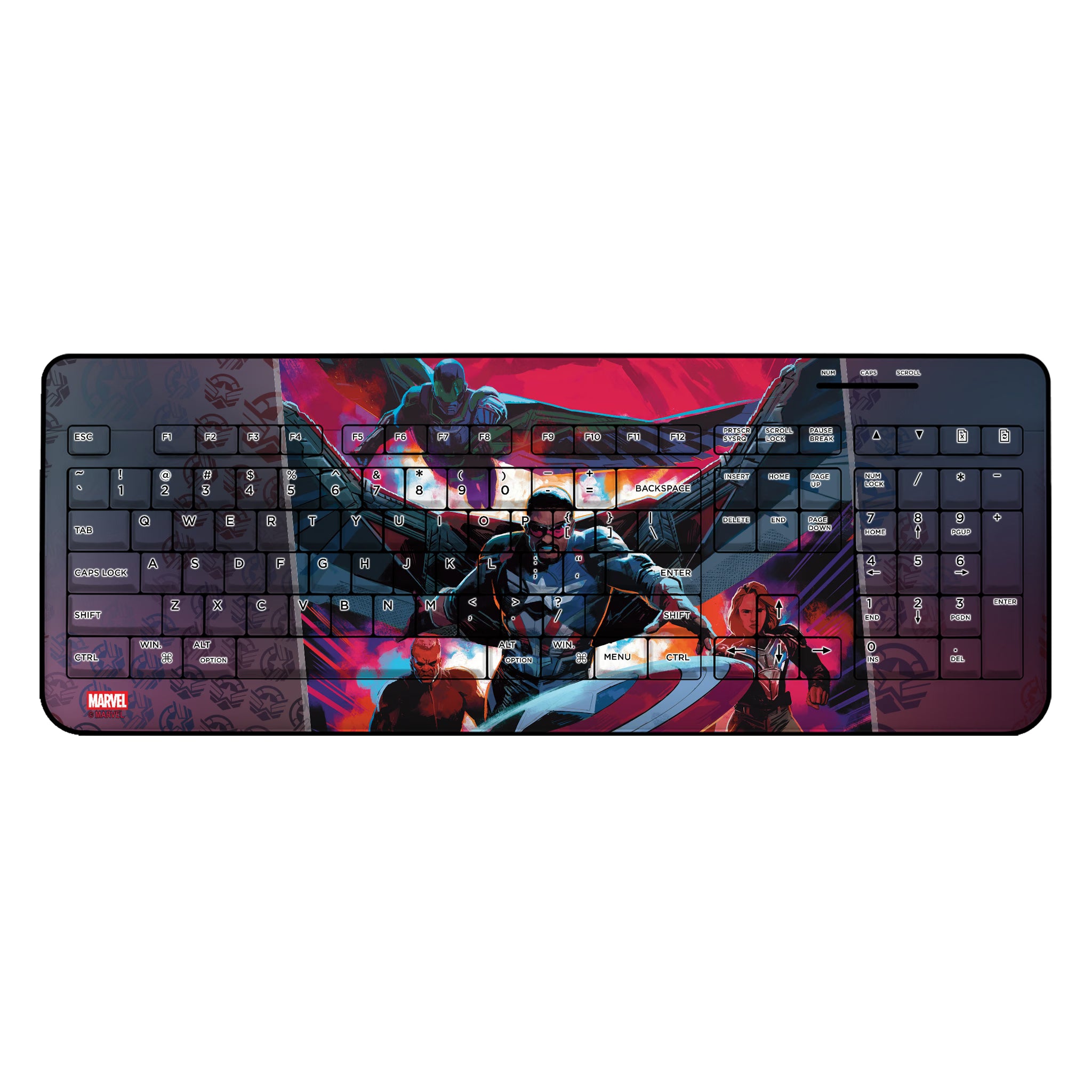 Marvel Avengers Sam Wilson Captain America Cover Art Wireless USB Keyboard