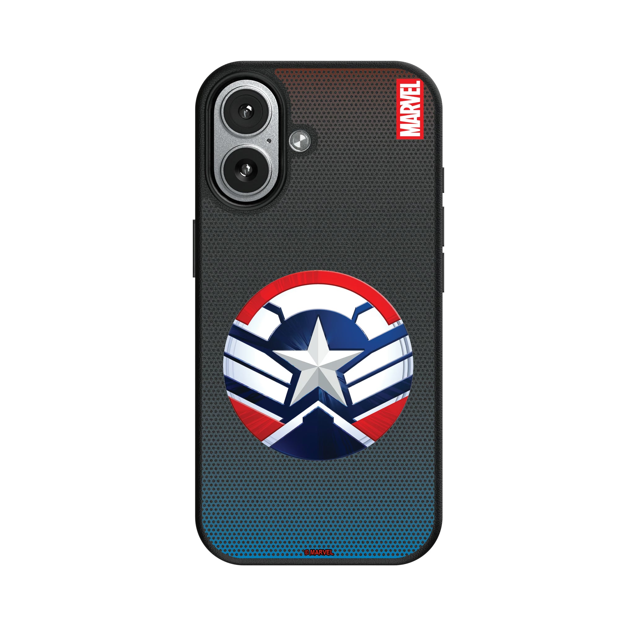 Marvel Avengers Sam Wilson Captain America Grid iPhone MagSafe Compatible Phone Case for Apple iPhone#Device_iPhone 17
