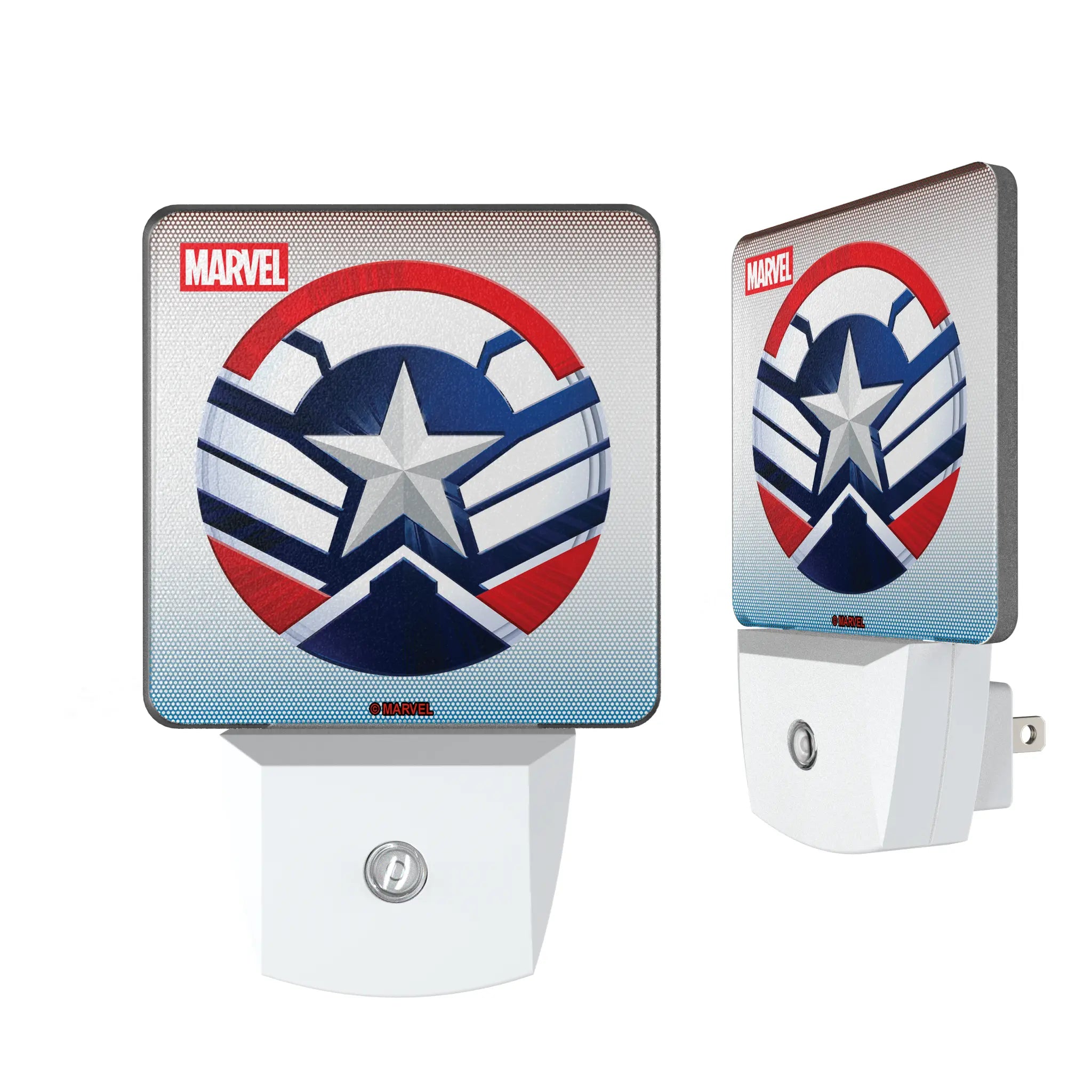 Marvel Avengers Sam Wilson Captain America Grid Night Light 2-Pack