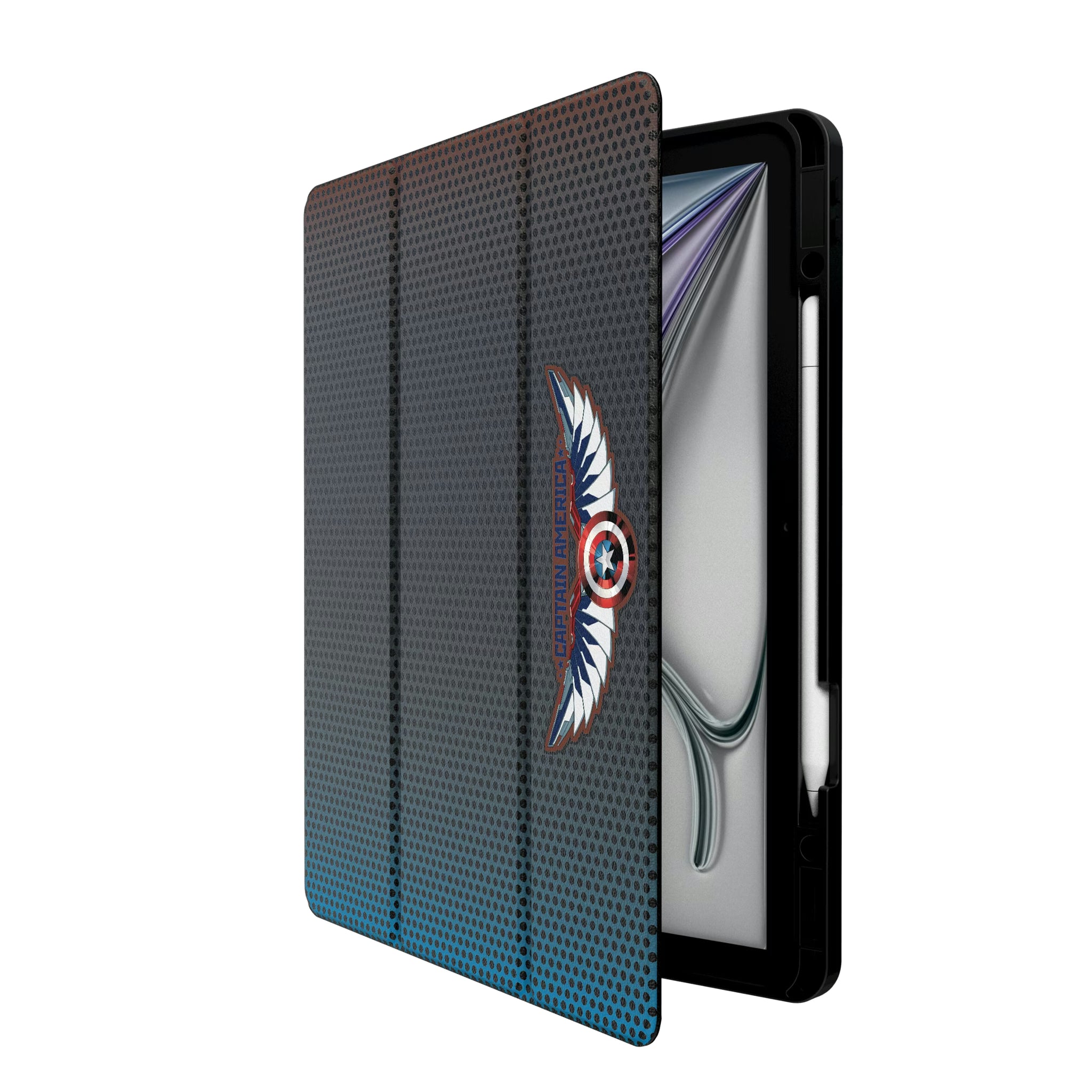 Marvel Avengers Sam Wilson Captain America Grid iPad Tablet Case for Apple iPad