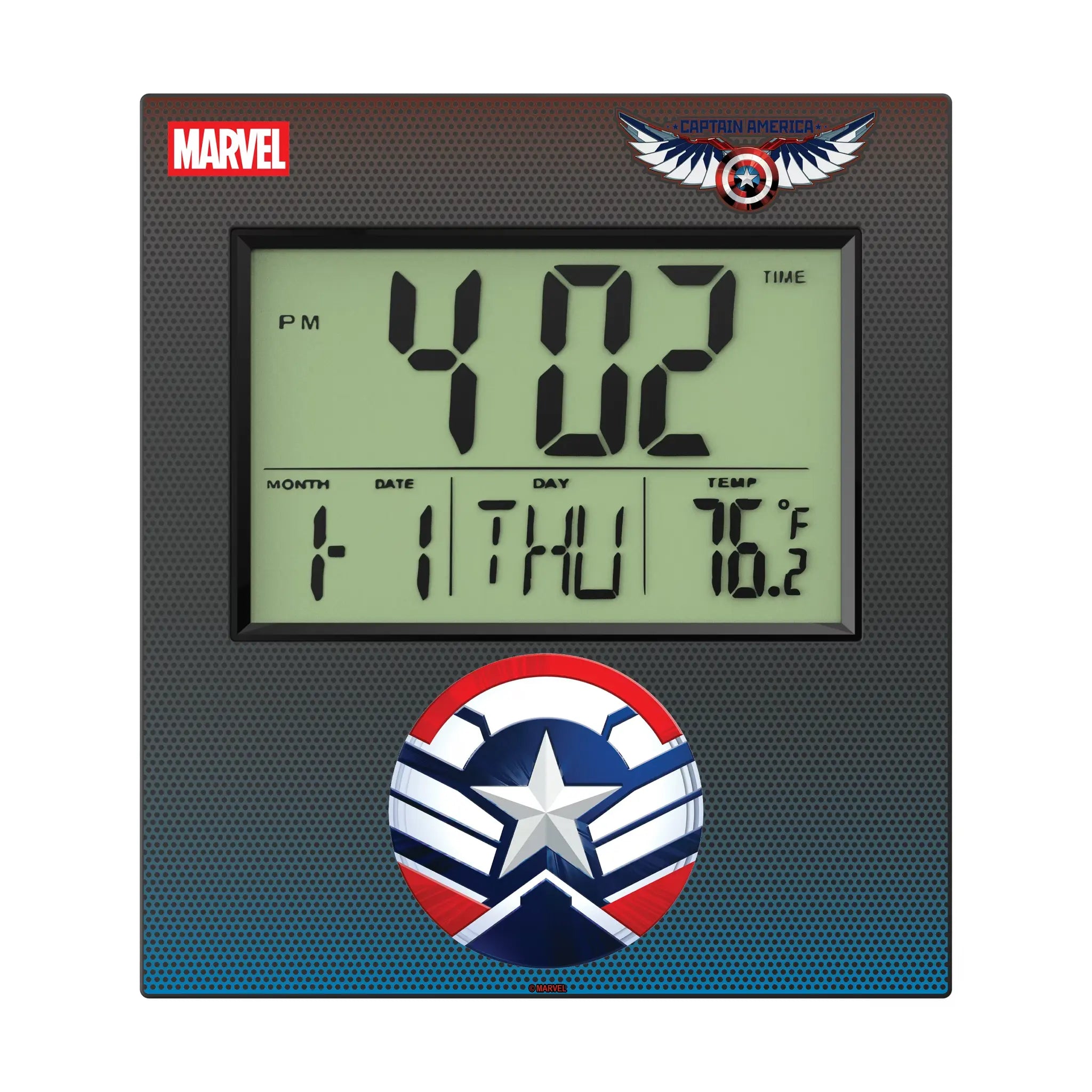 Marvel Avengers Sam Wilson Captain America Grid Wall Clock
