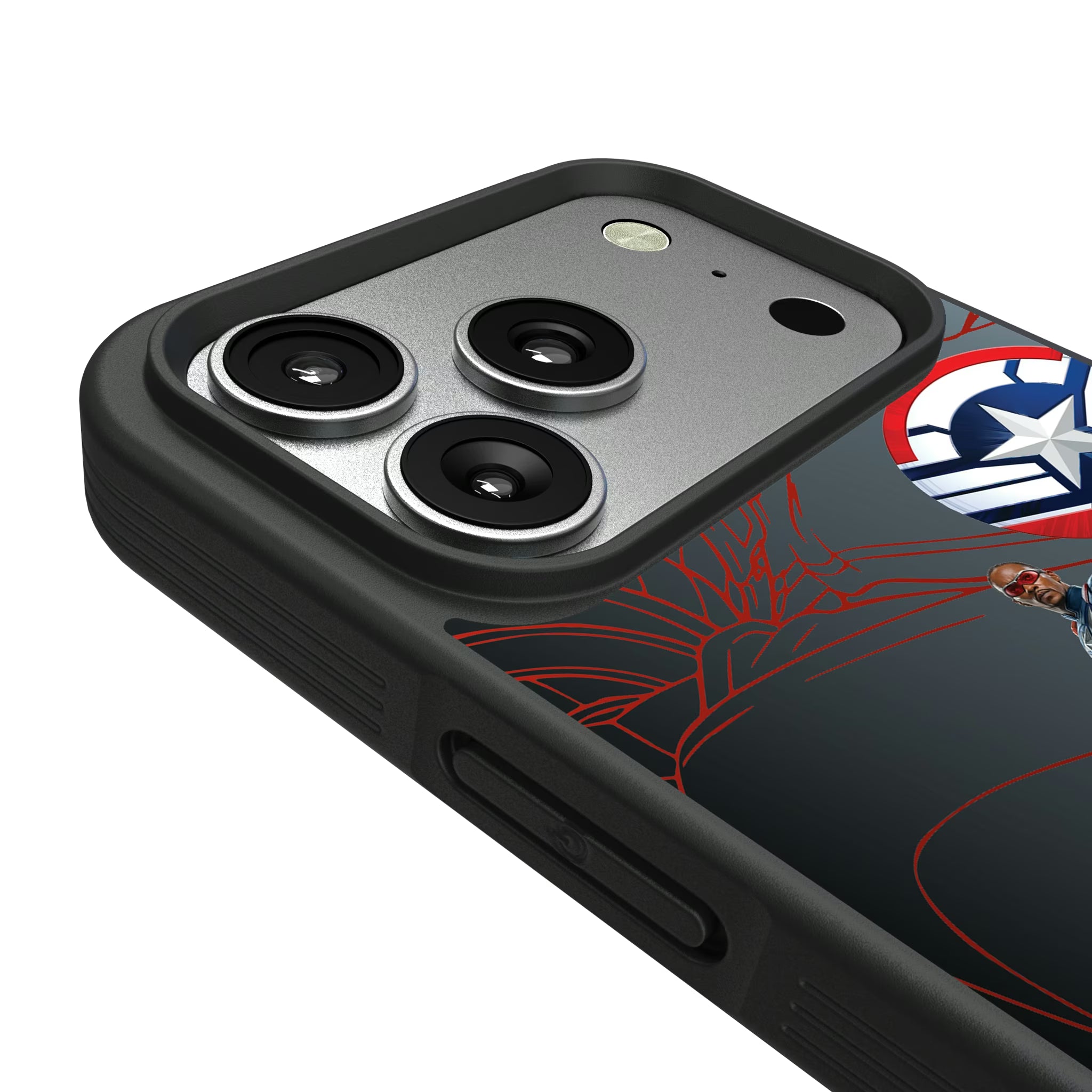 Marvel Avengers Sam Wilson Captain America MechLine iPhone Bump Phone Case for Apple iPhone - Detail#Device_iPhone 17 Pro