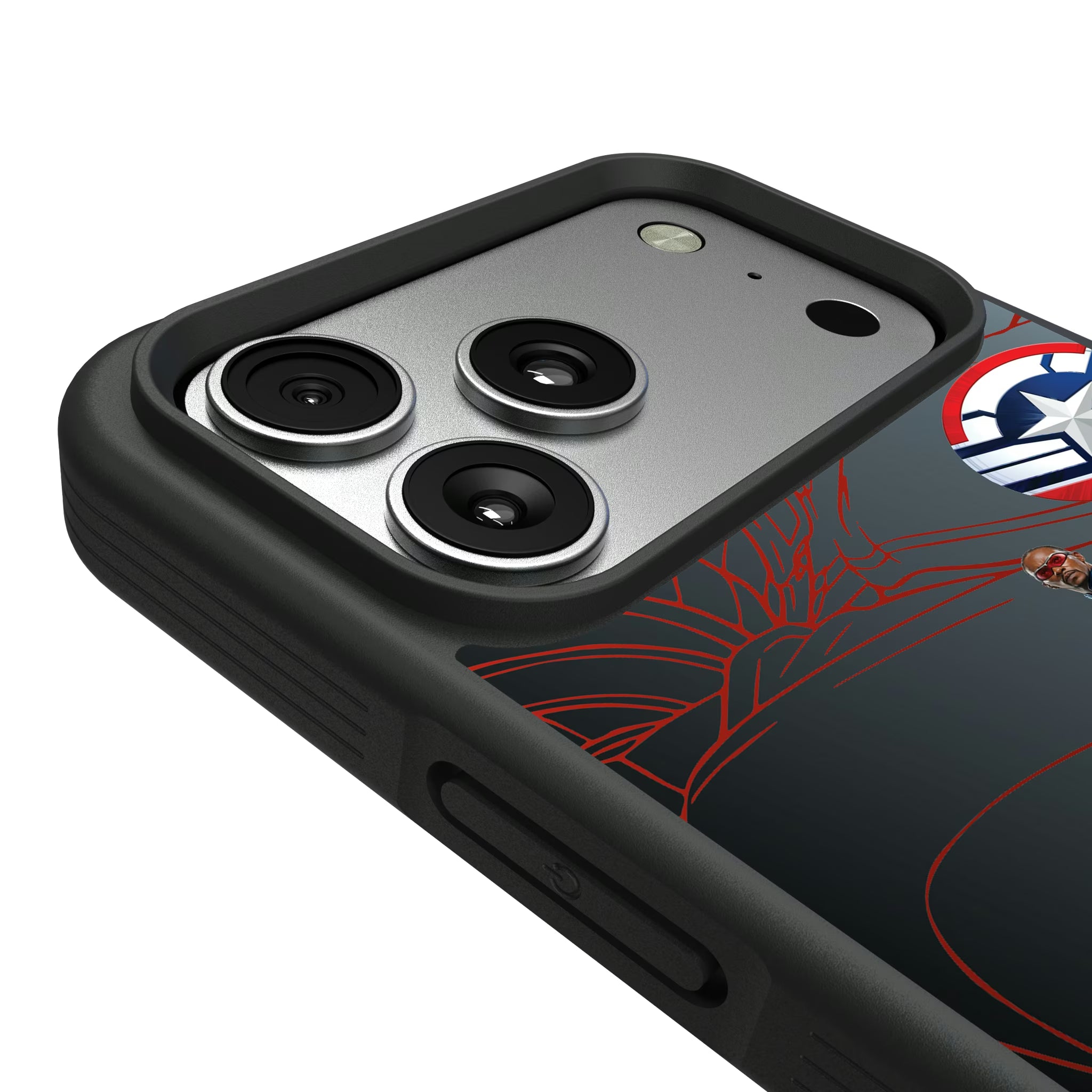 Marvel Avengers Sam Wilson Captain America MechLine iPhone Bump Phone Case for Apple iPhone - Detail#Device_iPhone 17 Pro Max