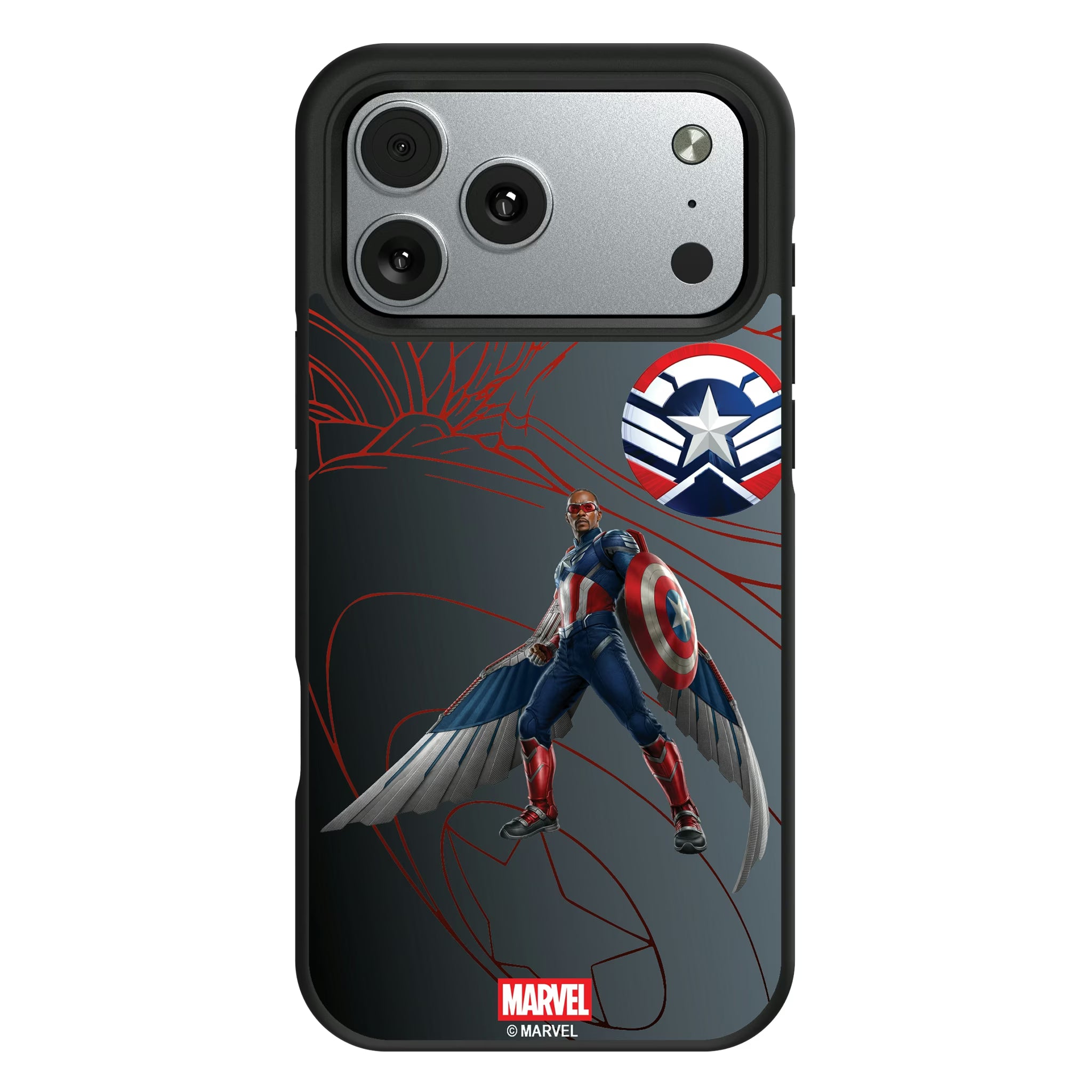 Marvel Avengers Sam Wilson Captain America MechLine iPhone Bump Phone Case for Apple iPhone#Device_iPhone 17 Pro Max