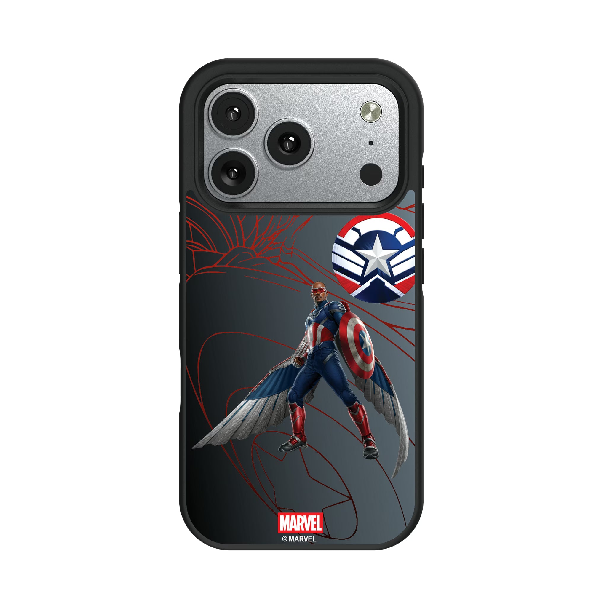 Marvel Avengers Sam Wilson Captain America MechLine iPhone Bump Phone Case for Apple iPhone#Device_iPhone 17 Pro
