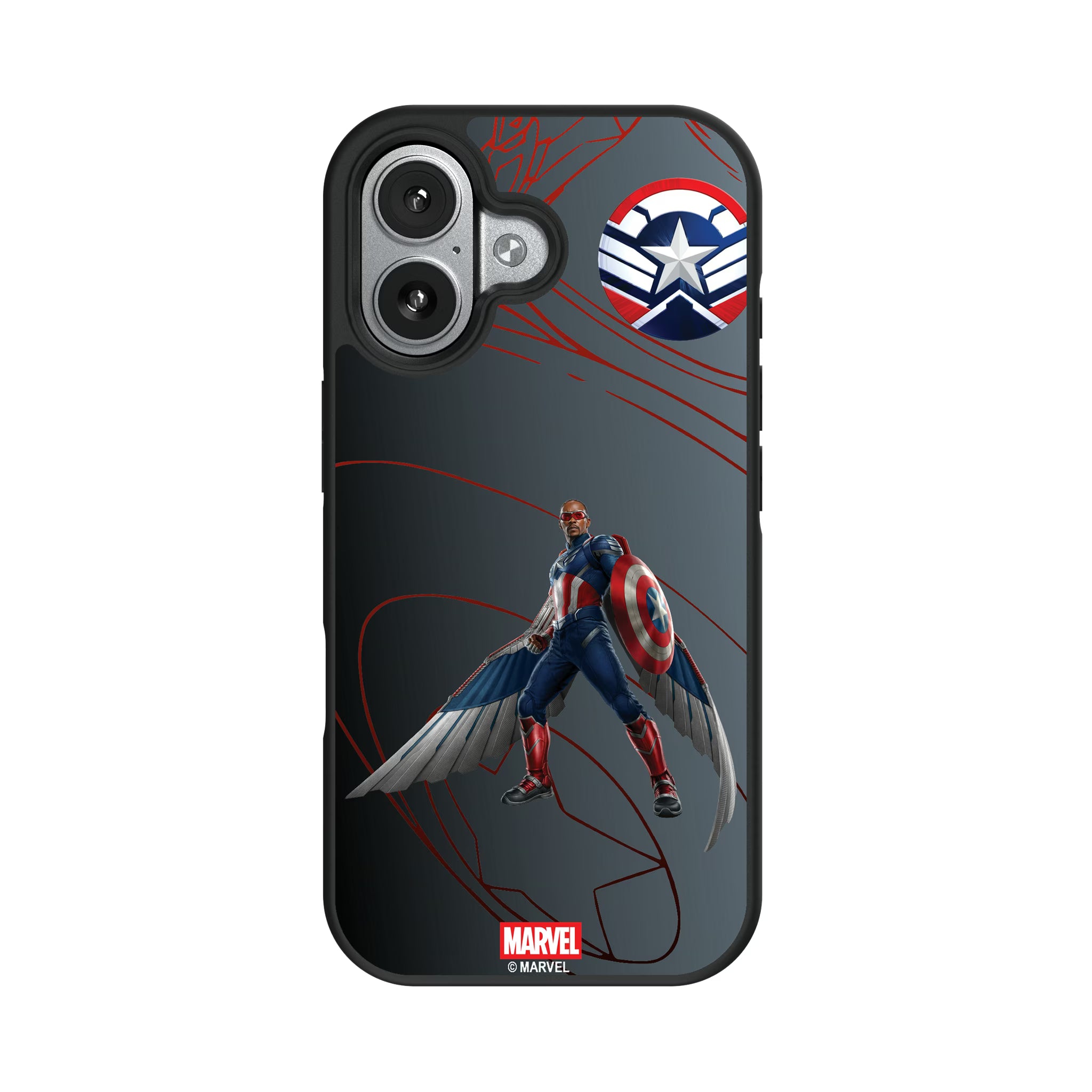 Marvel Avengers Sam Wilson Captain America MechLine iPhone Bump Phone Case for Apple iPhone#Device_iPhone 17